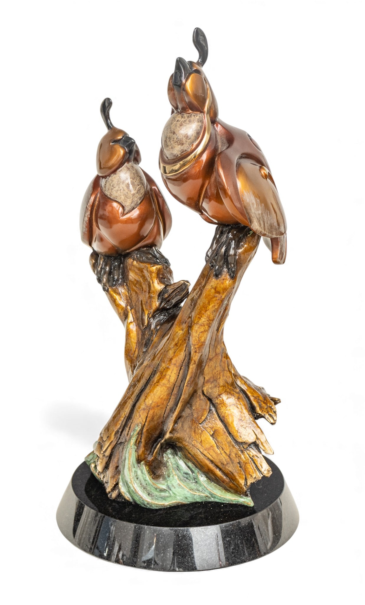 Jason Napier (American, B. 1973) Bronze Sculpture 2007, 'Flirty Birdie', SN: #13/21, H 16" Dia. (1 of 8)