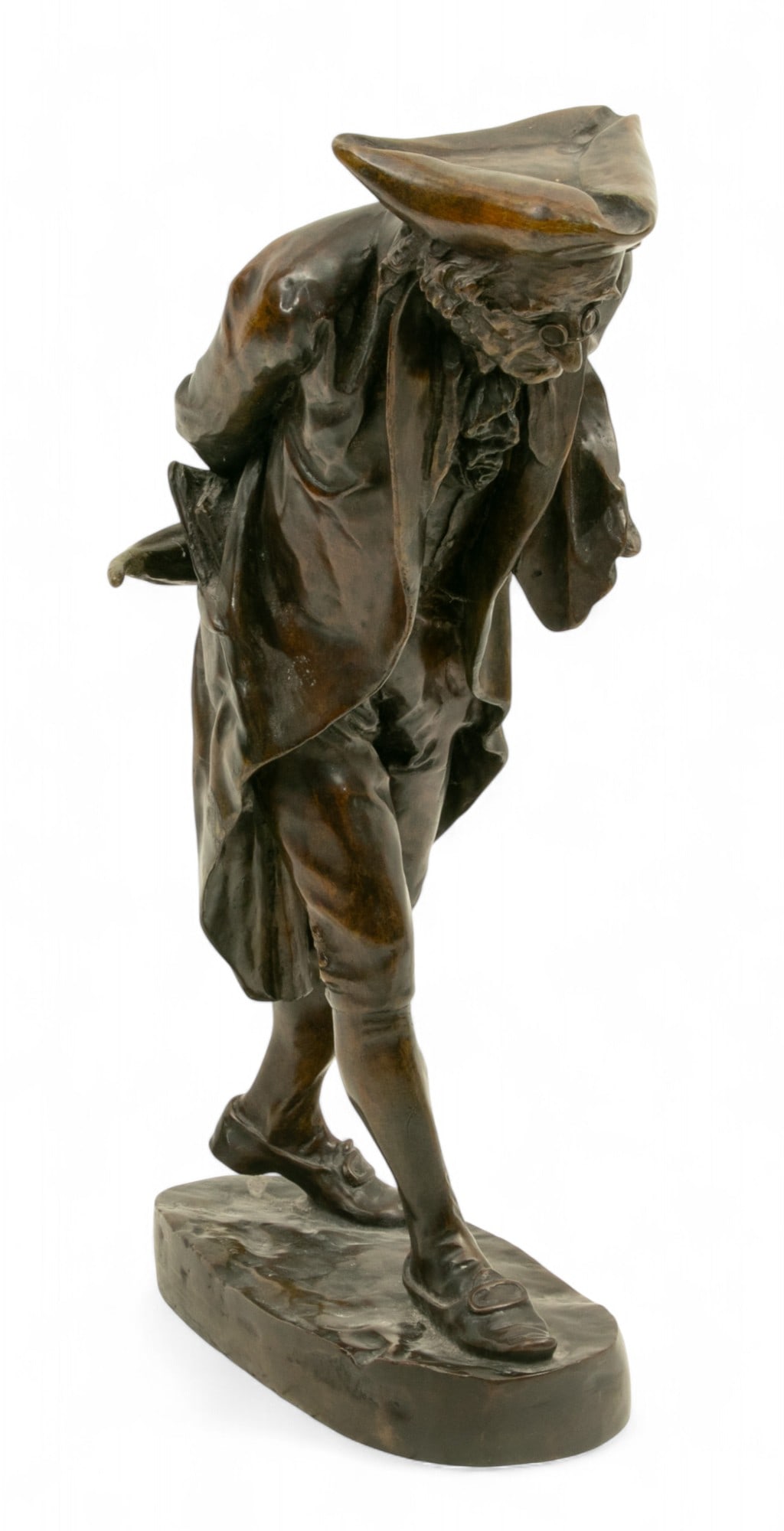 Giovanni Battista Amendola (Italian, 1848-1887) Bronze Sculpture, Ca. 1880, 'Visit to the Village', (1 of 5)