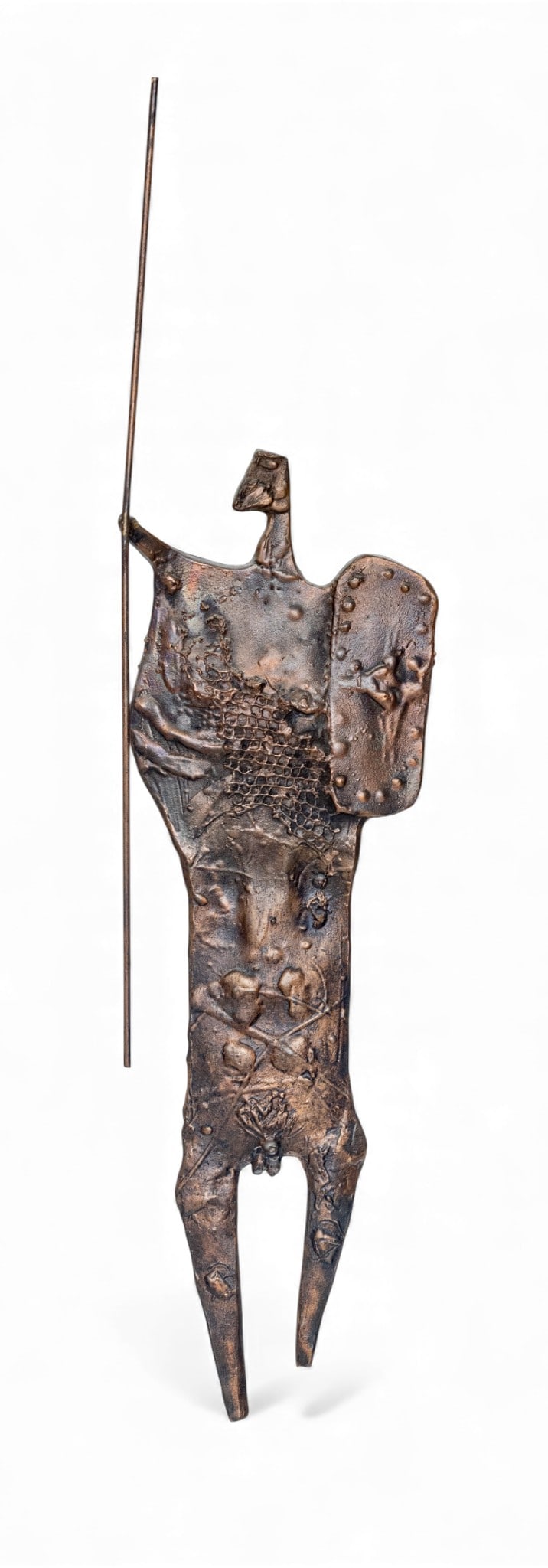 Francisco Stockinger (Brazilian, 1919-2009) Bronze Wall Sculpture 'Untitled', H 26.5" W 6" Depth 1" (1 of 8)