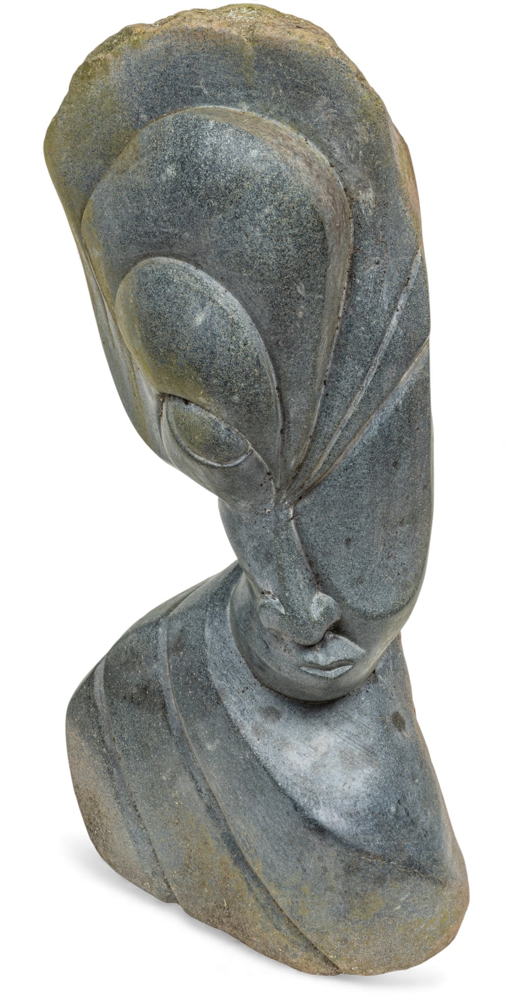 Lameck Bonjisi (Zimbabwe, 1973-2004) Shona Stone Carving 'Metamorphosis', H 27.25" (1 of 12)