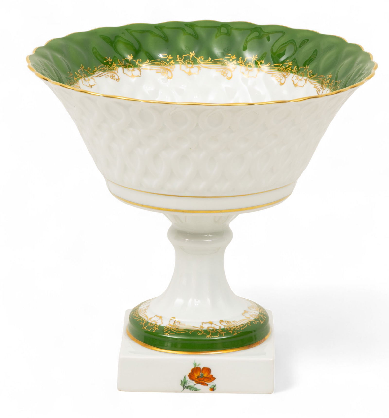 Limoges (France) Hand Painted Porcelain Compote 1920, H 9" Dia. 10" (1 of 4)