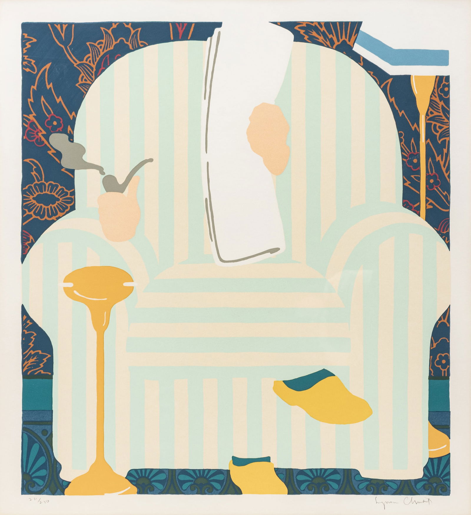 Seymour Chwast (American, B. 1931) Screenprint on Paper, Ca. 1979, 'Where's Father?', H 21.75" W (1 of 7)