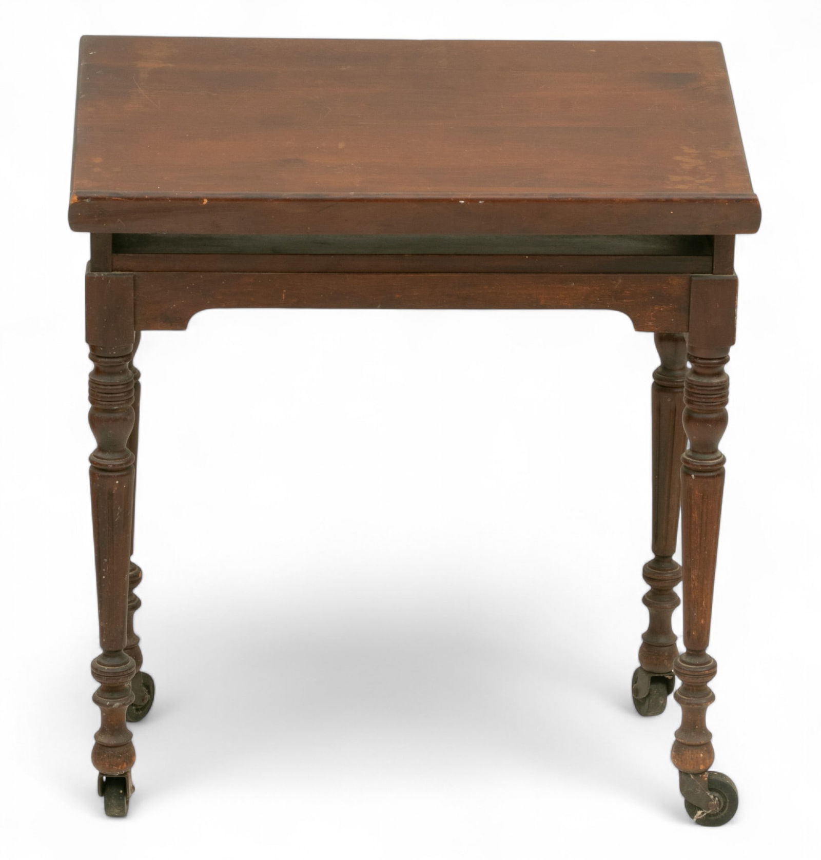 Mahogany Table, Slanted Book Rest Top 1920, H 27" W 24" (1 of 4)