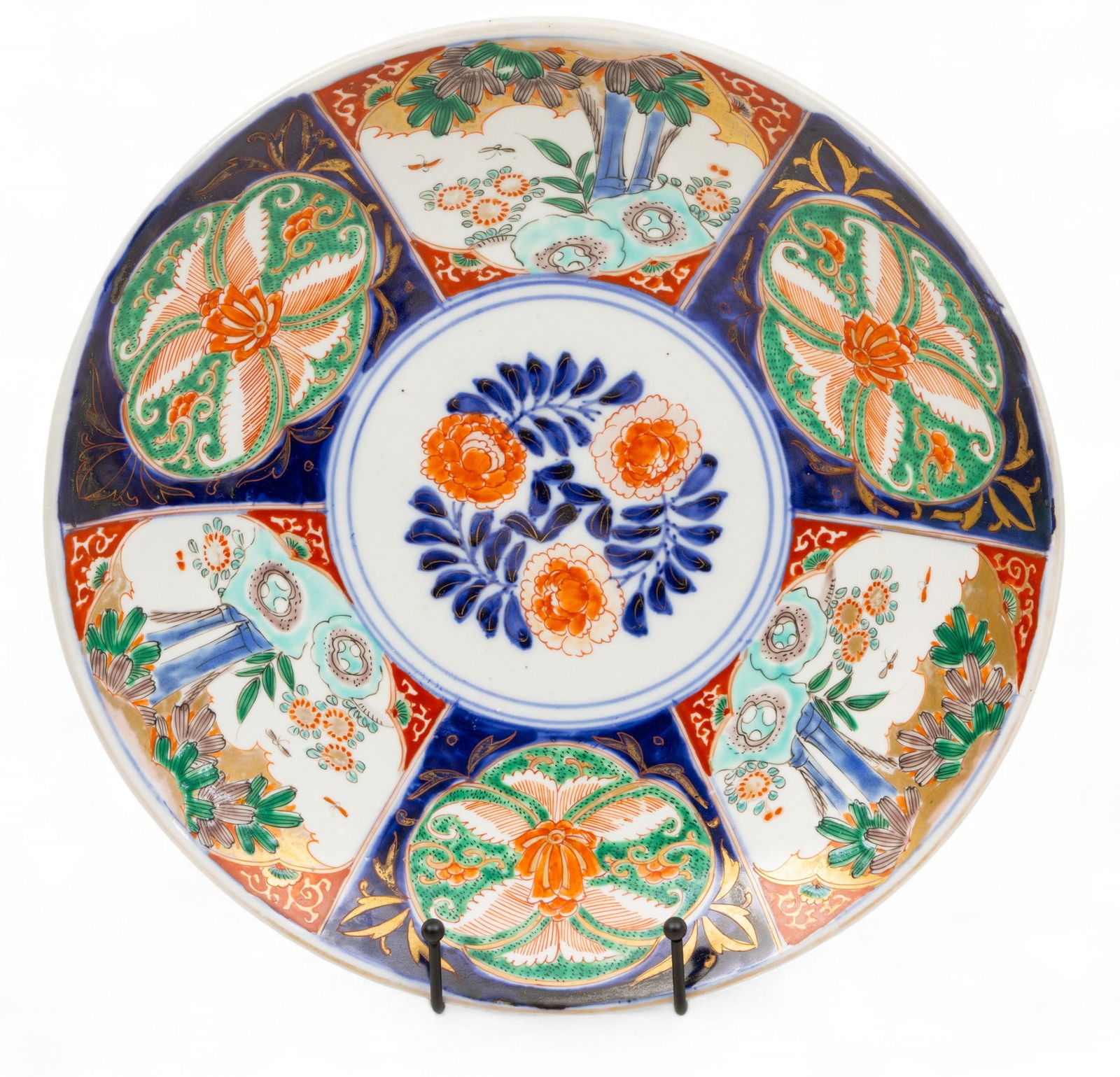 Japanese Imari Porcelain Charger, Early 20th C., Dia. 13.25" (1 of 3)