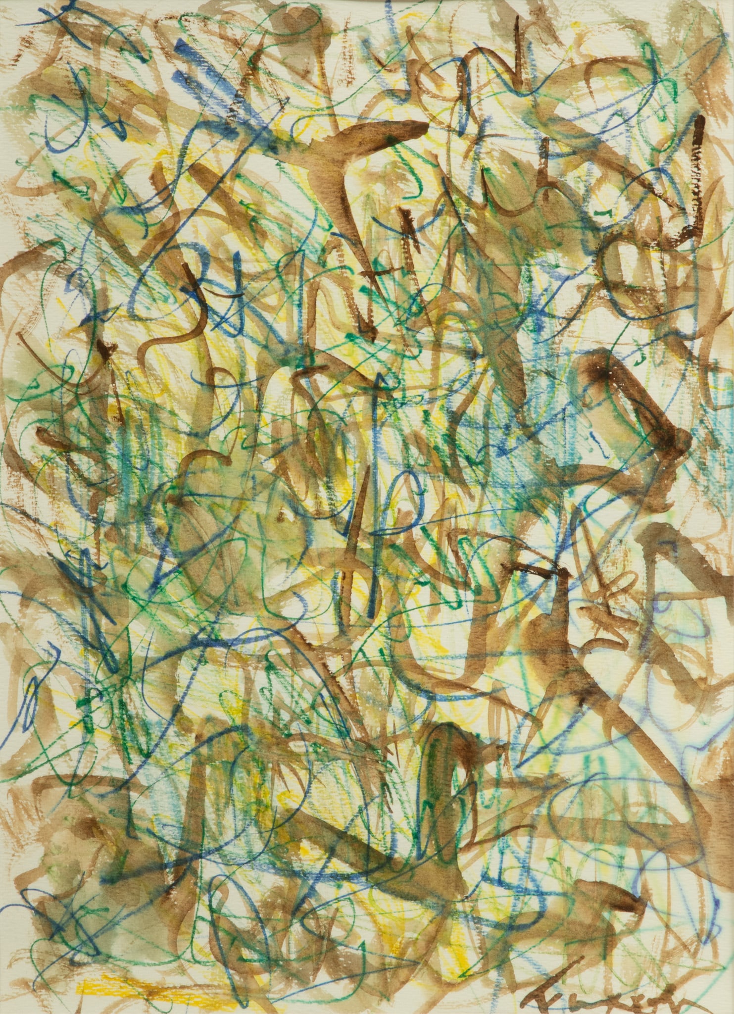 Jack Faxon (American, 1936-2020) Mixed Media H 14'' W 11'' (1 of 4)