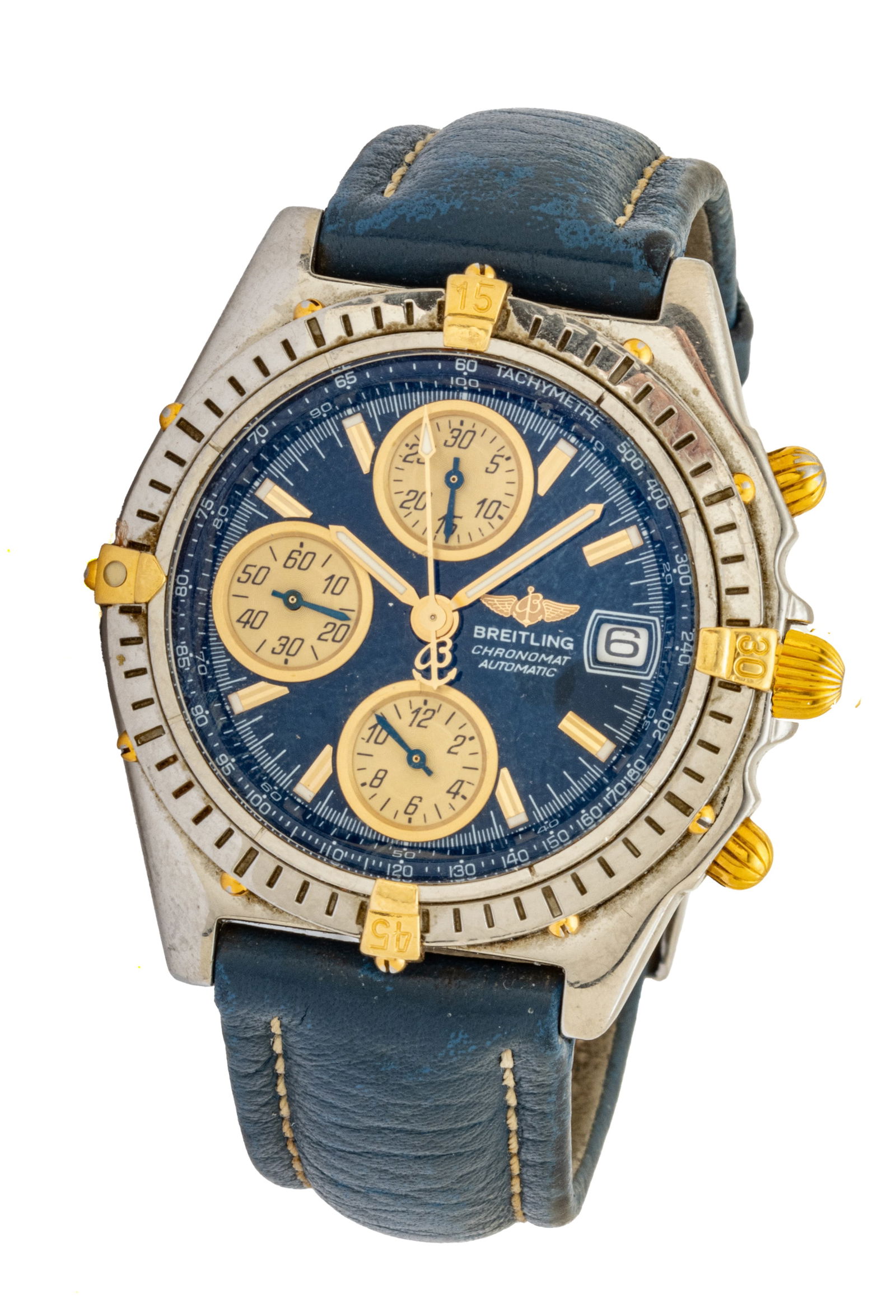 Breitling Chronometer Automatic Men's Wristwatch 18K Gold and Steel (1 of 20)