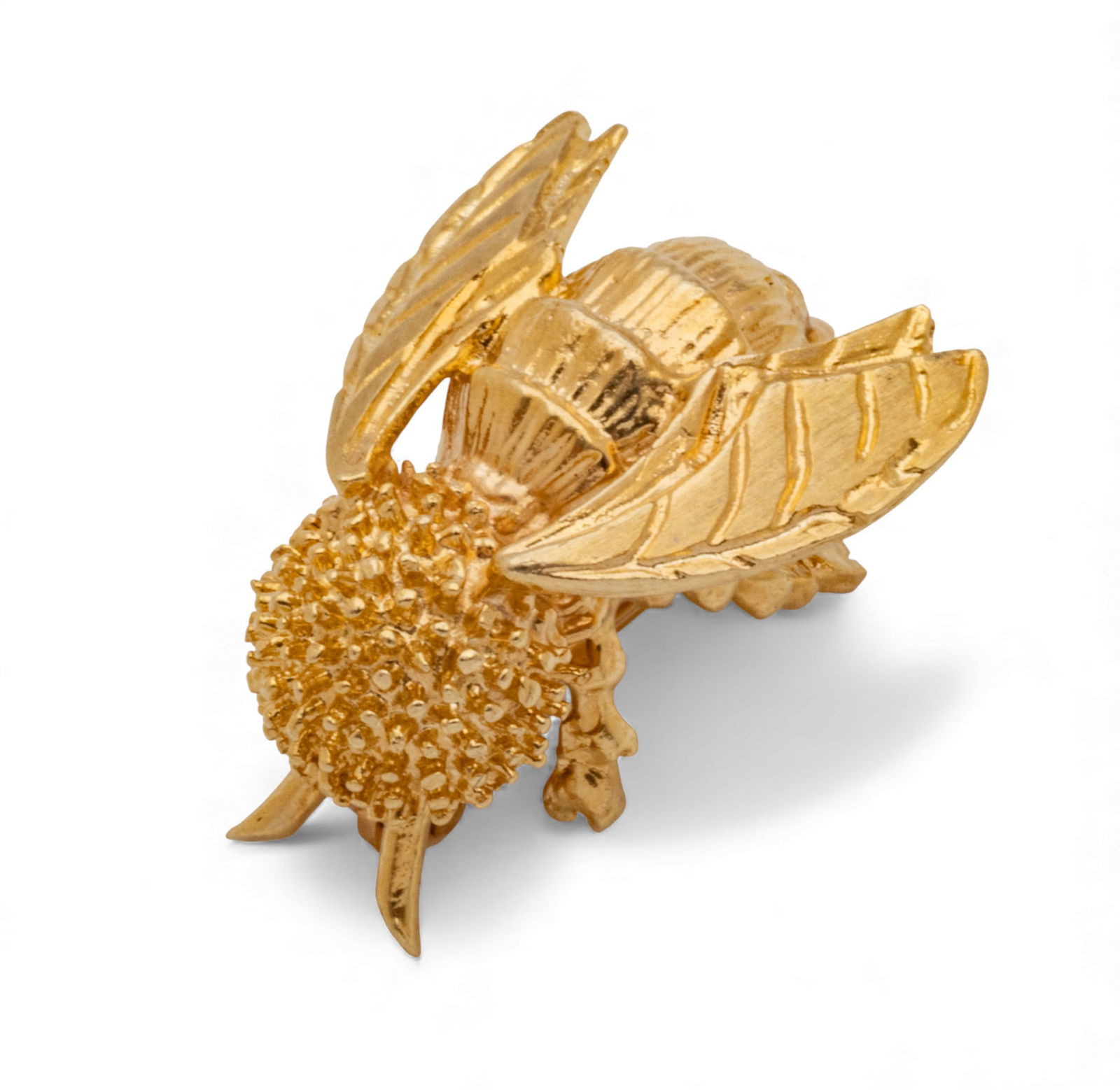 14K Yellow Gold Bee Brooch W 0.7" 3 g (1 of 6)