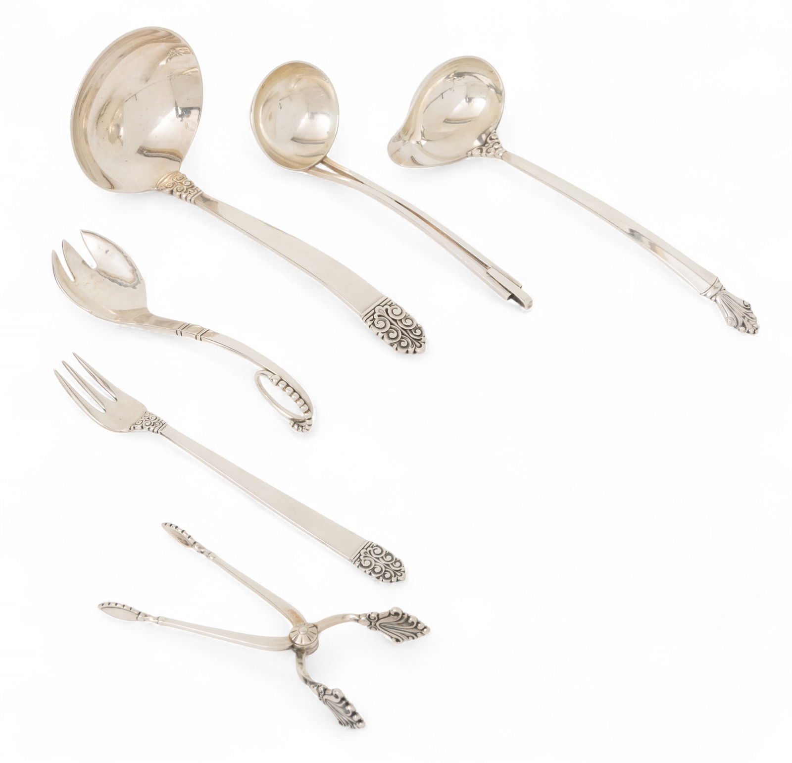 Georg Jensen (USA) Sterling Silver Serving Pieces 7 PCS (1 of 3)