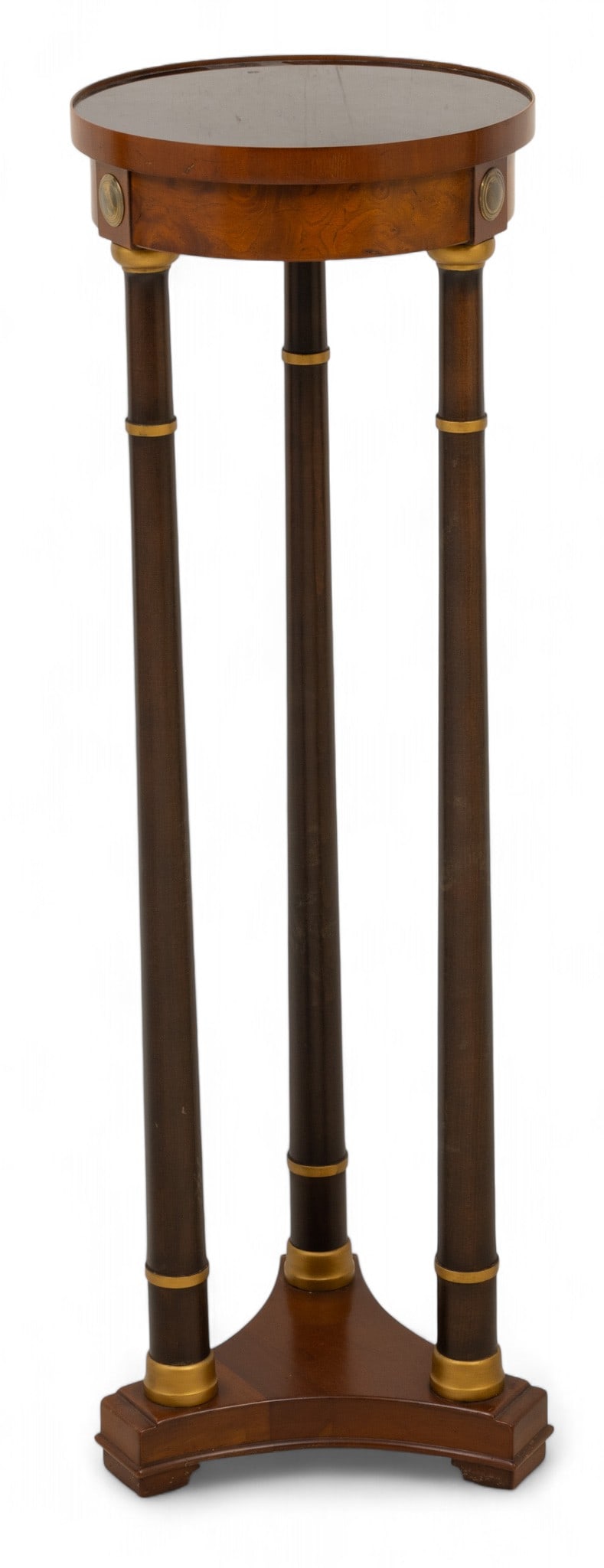 Fine Arts Furniture Co. (Grand Rapids, MI) Empire Style Carved and Patinated Wood Pedestal, Ca. Mid (1 of 4)