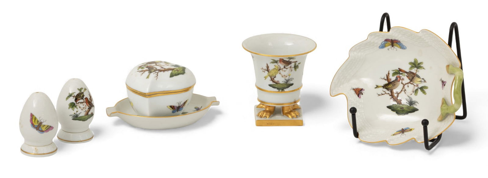 Herend Rothchild Bird Porcelain 6 PCS (1 of 8)