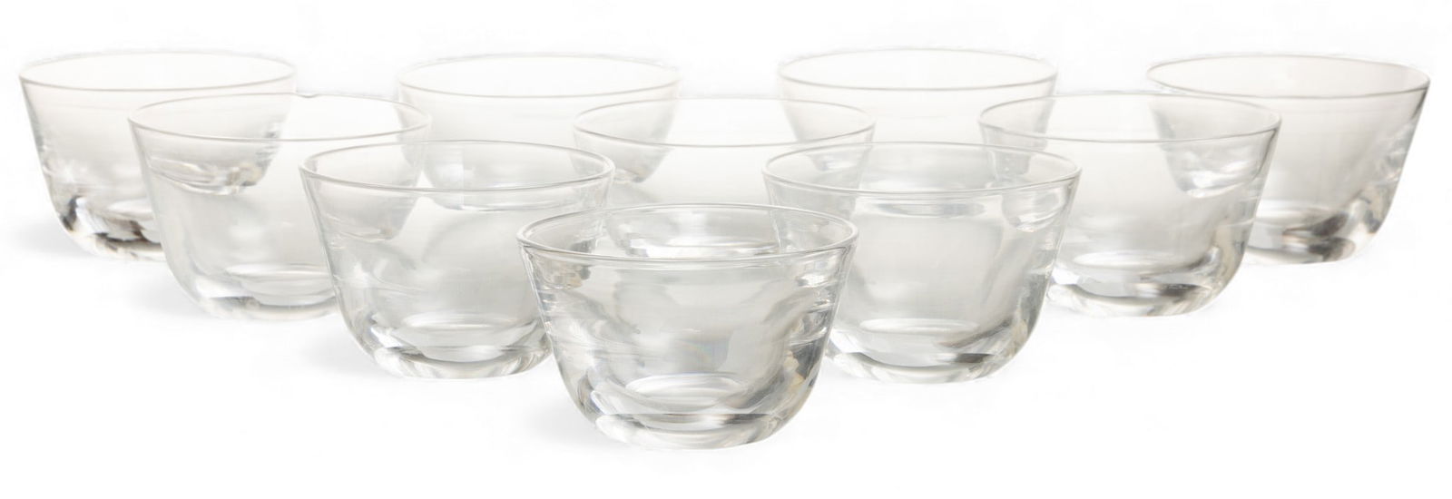 Steuben Glass (American) Handblown Dessert Bowls H 2.7" Dia. 4.5" 9 PCS (1 of 4)