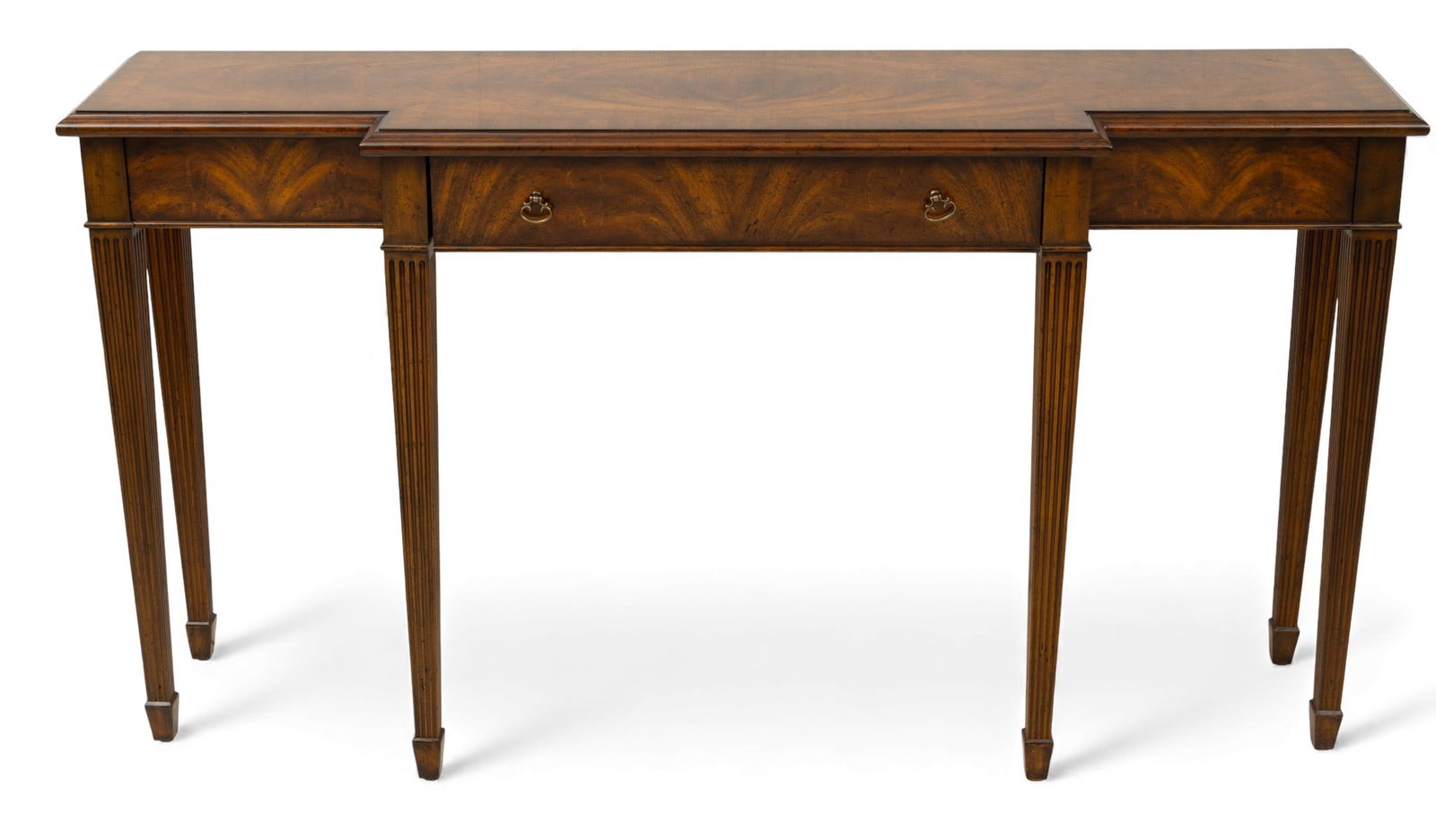 Maitland-Smith Carved Mahogany Console Table 20th Cent., H 32" W 60" Depth 15" (1 of 7)