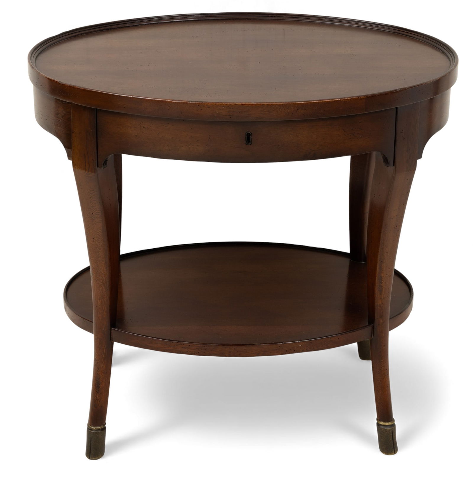Milling Road by Baker Furniture Carved Mahogany Oval Table H 28" W 30" Depth 22" 1 PC (1 of 6)