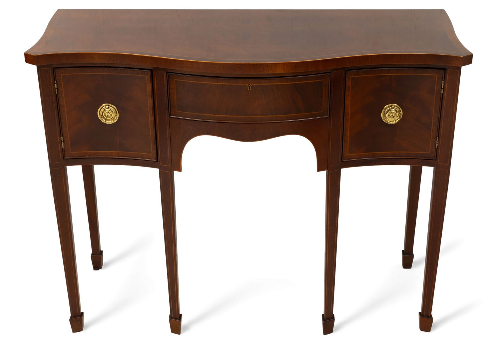 Baker Furniture (American) 'Historic Charleston' Federal Style Mahogany Console Table, 20th C., H (1 of 5)