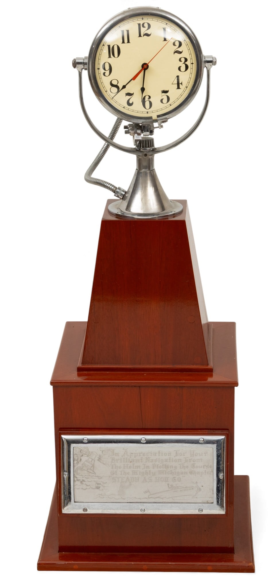 Nautical Syle Commemorative Ships Clock H 40" W 15.5" L 15.5" (1 of 7)