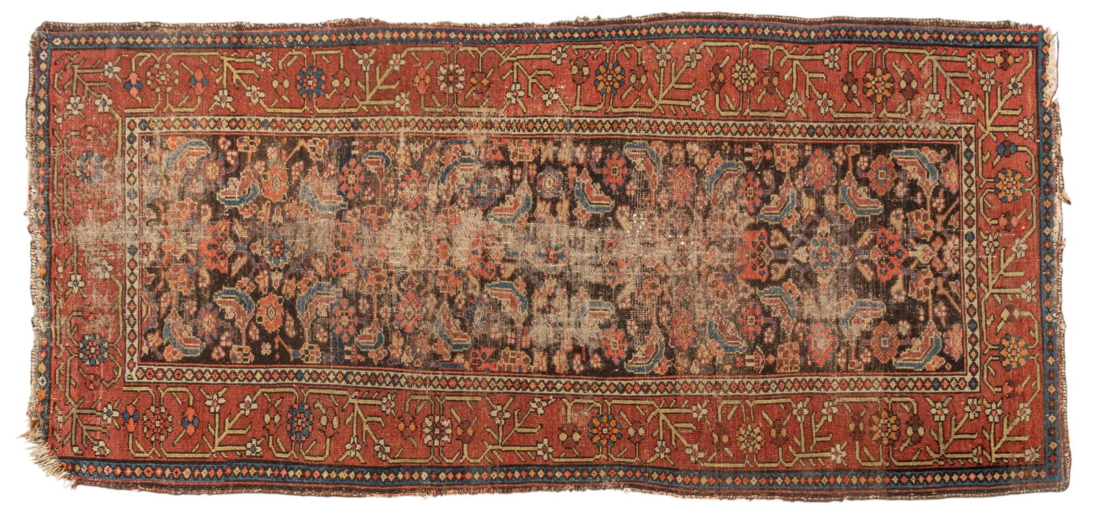 Persian Malayer Hand Woven Wool Oriental Rug 1870-1900, W 3' 3" L 6' 5" (1 of 5)
