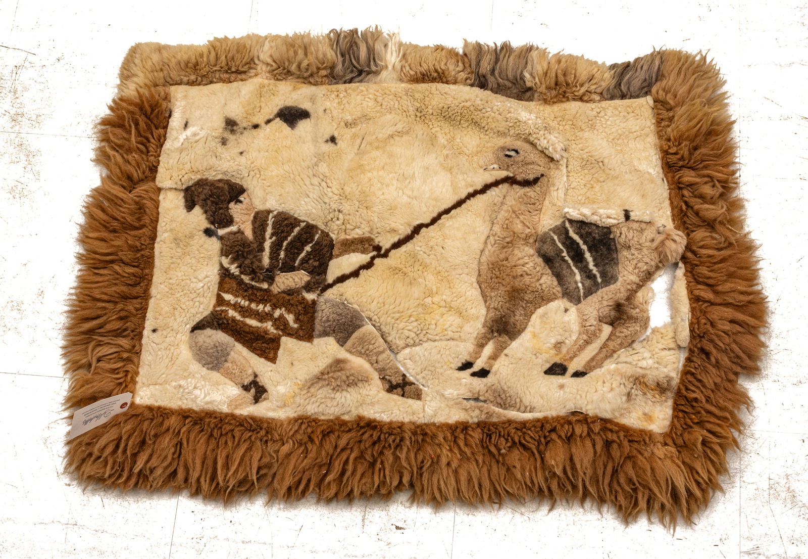 Peruvian Alpaca Fur Rug, Mid 20th C., W 2' 10" L 4' (1 of 3)