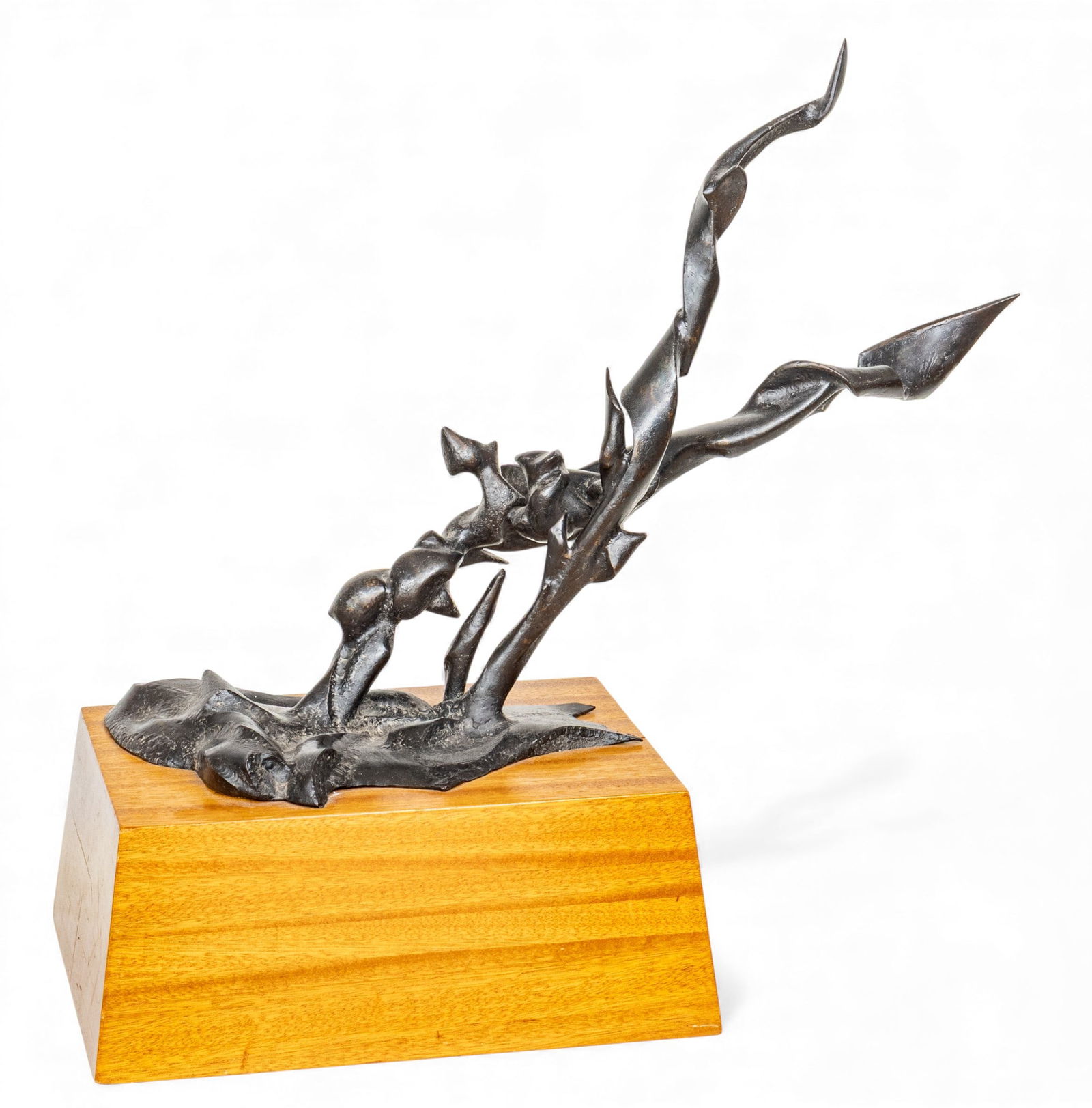 Jay Holland (American/Detroit, 1928-2016) Patinated Iron Sculpture, Organic Forms, Late 20th C., H (1 of 8)