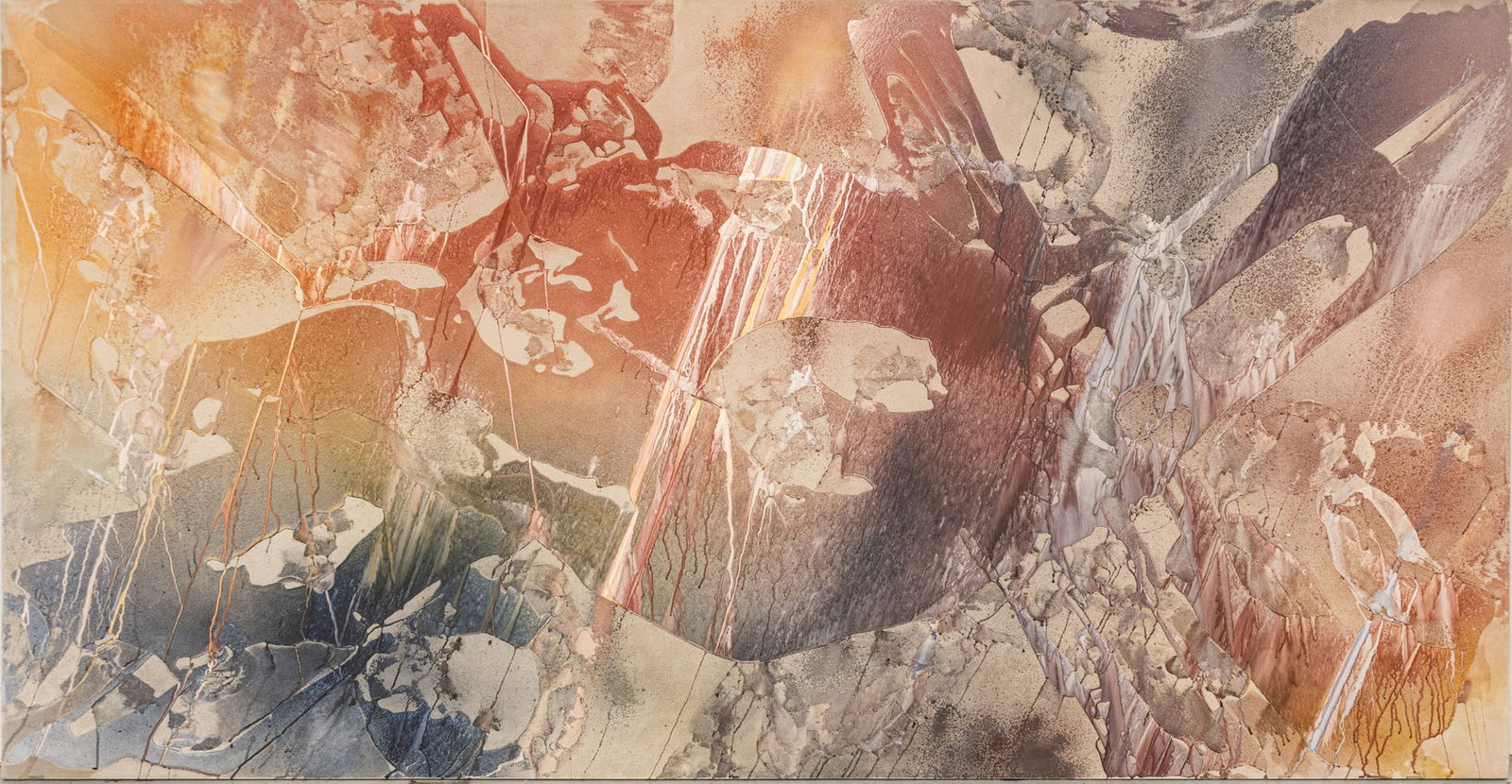 Lizabeth Langer Acrylic on Canvas 'Symbiosis #41', H 62" W 120" (1 of 12)