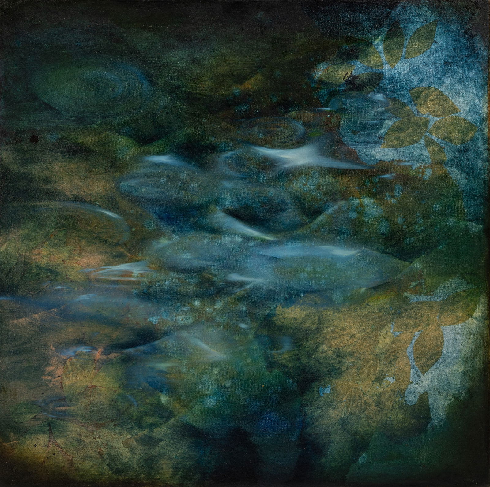 Britten (American/Colorado, B. 1972) Mixed Media on Linen Canvas 2016, 'Solo, an Individual: Britten (American/Colorado, B. 1972) Mixed Media on Linen Canvas 2016, 'Solo, an Individual Reflection of Unity', H 30" W 30" Signed, titled, and dated verso. A Certificate of Authenticity & Art A