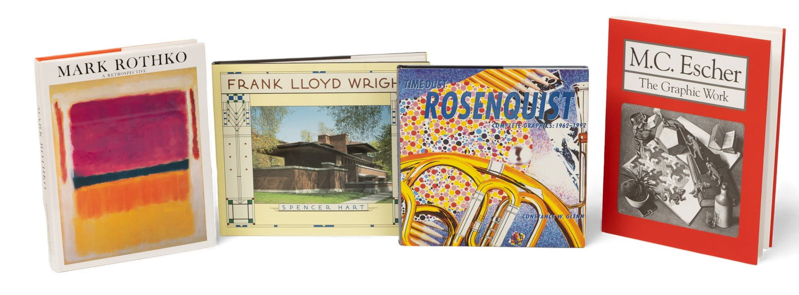 Various Artists Collection of Books on the Subject of Art and Architecture H 11" W 9" 4 PCS: Various Artists Collection of Books on the Subject of Art and Architecture H 11" W 9" 4 PCS Lot includes (1.) "Mark Rothko, 1903-1970, A Retrospective" by Diane Waldman. Published by Harry N. Abrams,