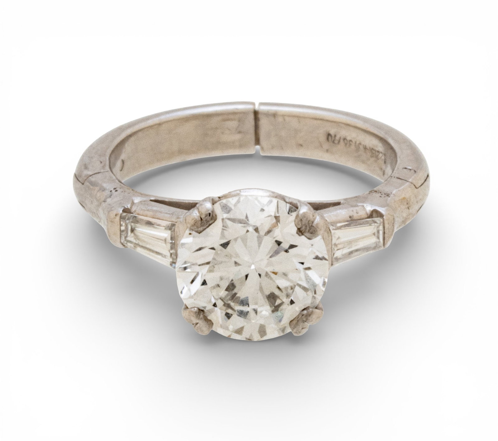 14k White Gold and 1.99ct Brilliant Diamond Ring Size 5 4 g (1 of 8)