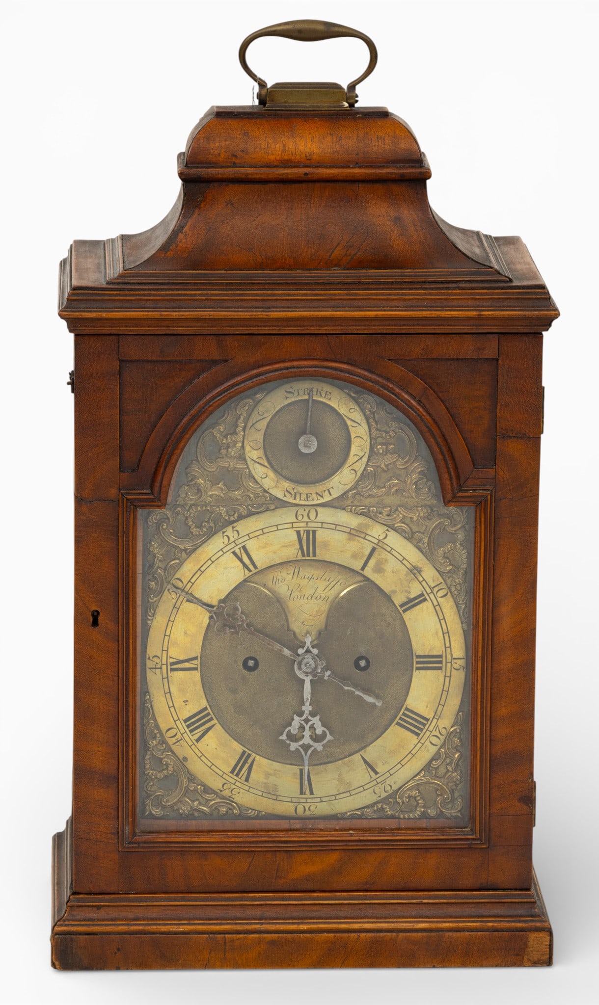 Thomas Wagstaffe (English, Active 1756-1794) Double Fusee Bracket Clock, Late 18th C., H 19.5" W (1 of 7)