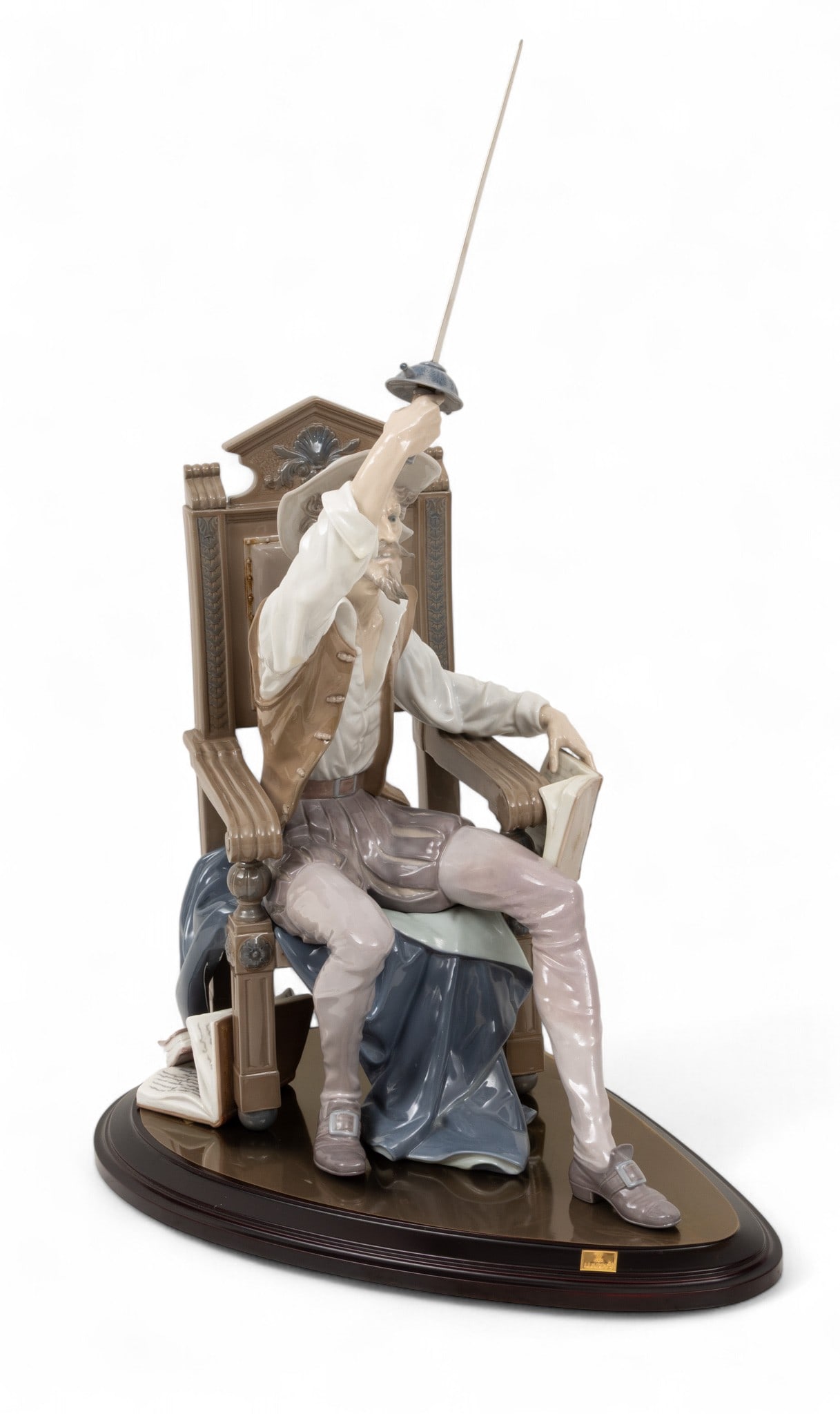 Lladro Large Size Porcelain 'I Am Don Quixote #1522', H 29" W 18" (1 of 6)