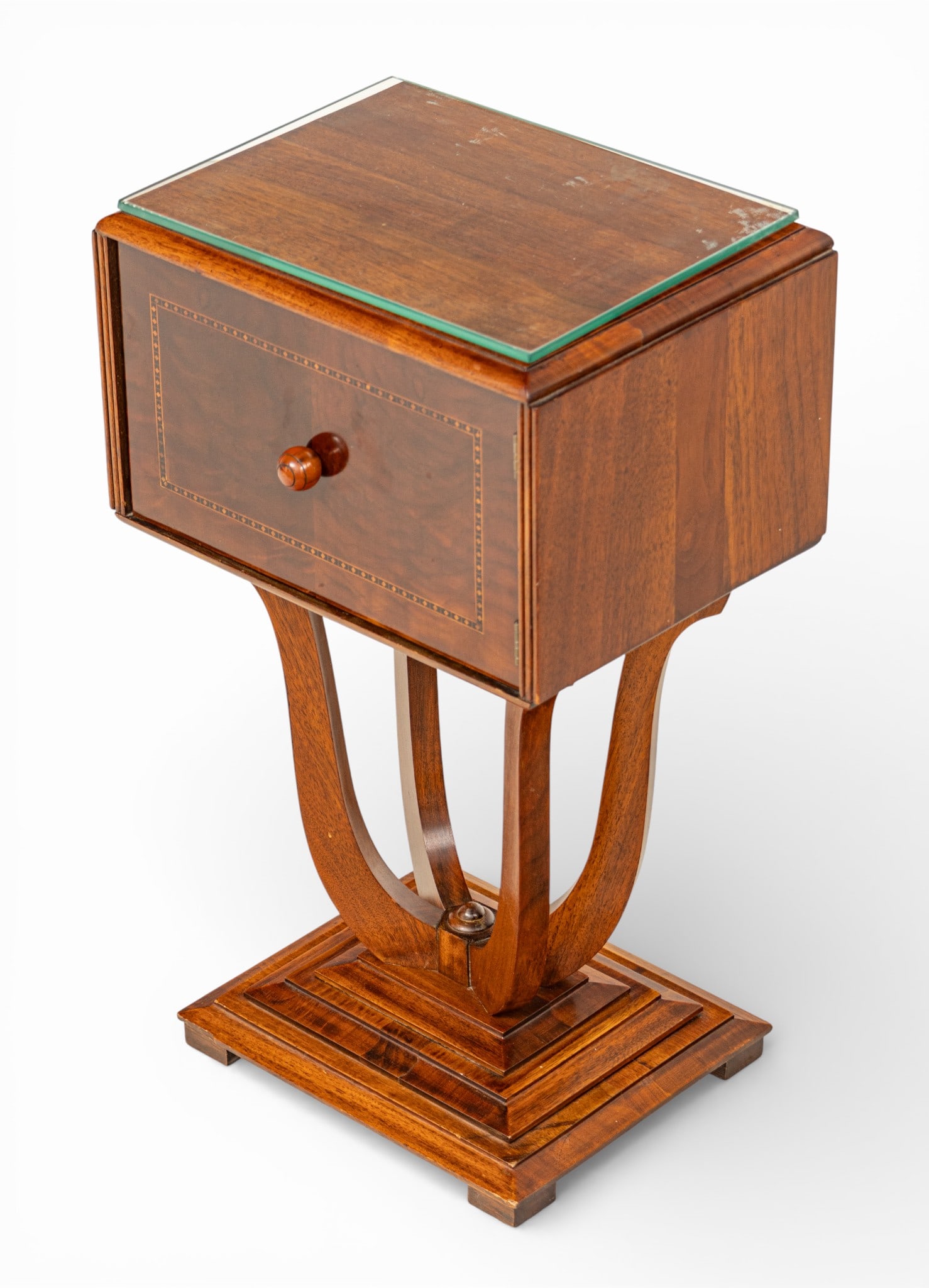 Gibbard Furniture Company (Canadian, 1835-2010) Walnut Smoking Stand, Ca. 1930, H 22.5" W 13" Depth (1 of 8)
