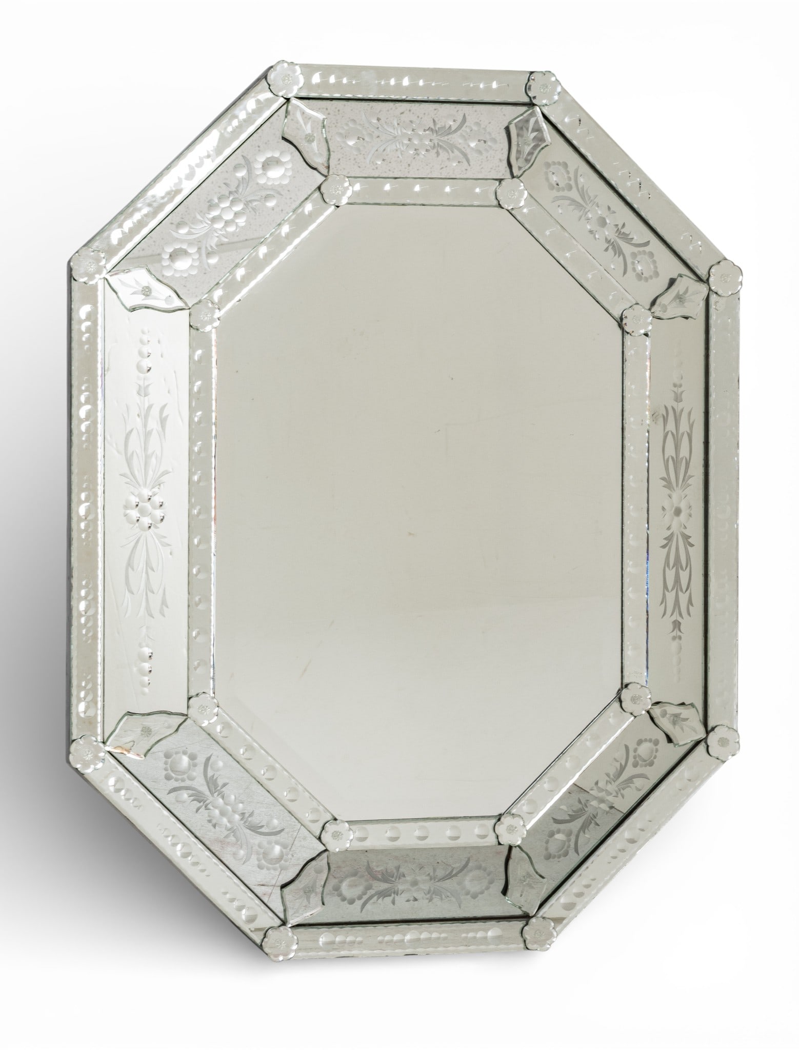 Attributed to LaBarge Venetian Mirror 21st Cent., H 38" W 29.75" (1 of 4)