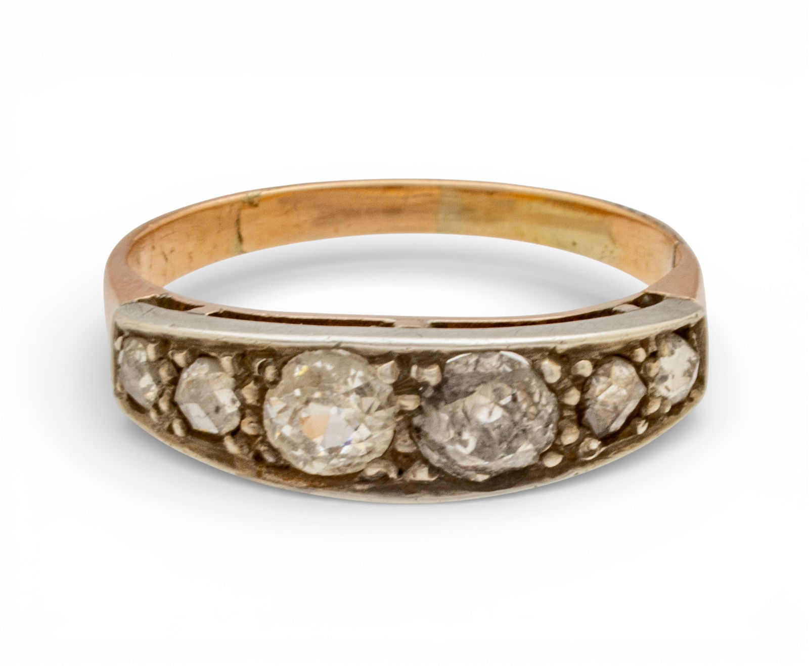 Rose Cut Diamond Ring, Size 7 1900, 3 g 1 PC (1 of 6)