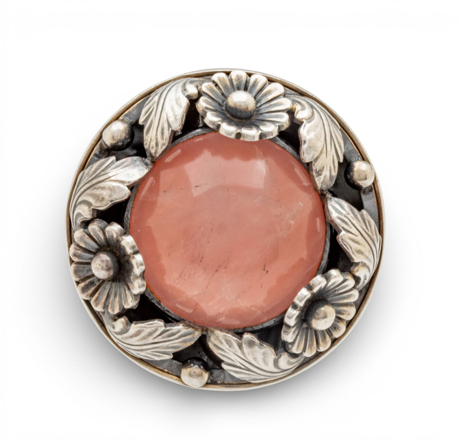 Niels Eric from Rose Quartz and Sterling Ring, Size 7 1950, 14 g 1 PC (1 of 7)