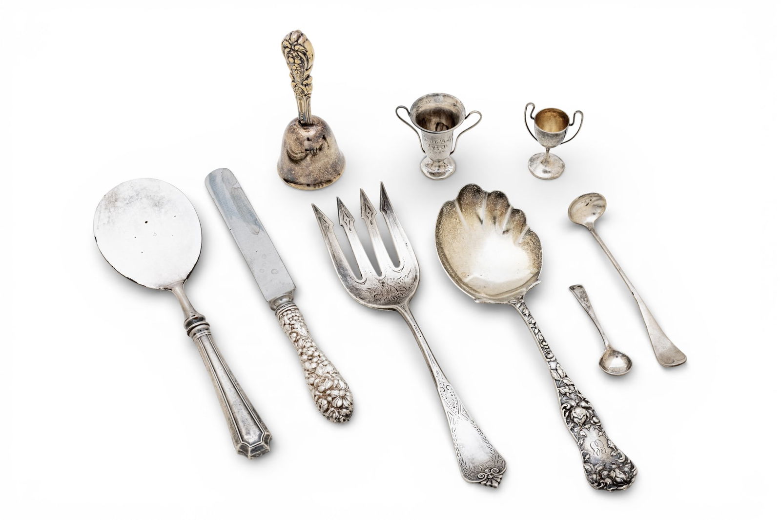 Gorham Sterling Silver Serving Fork, Sterling Serving Spoon + Others 5.26 t oz 9 PCS (1 of 11)