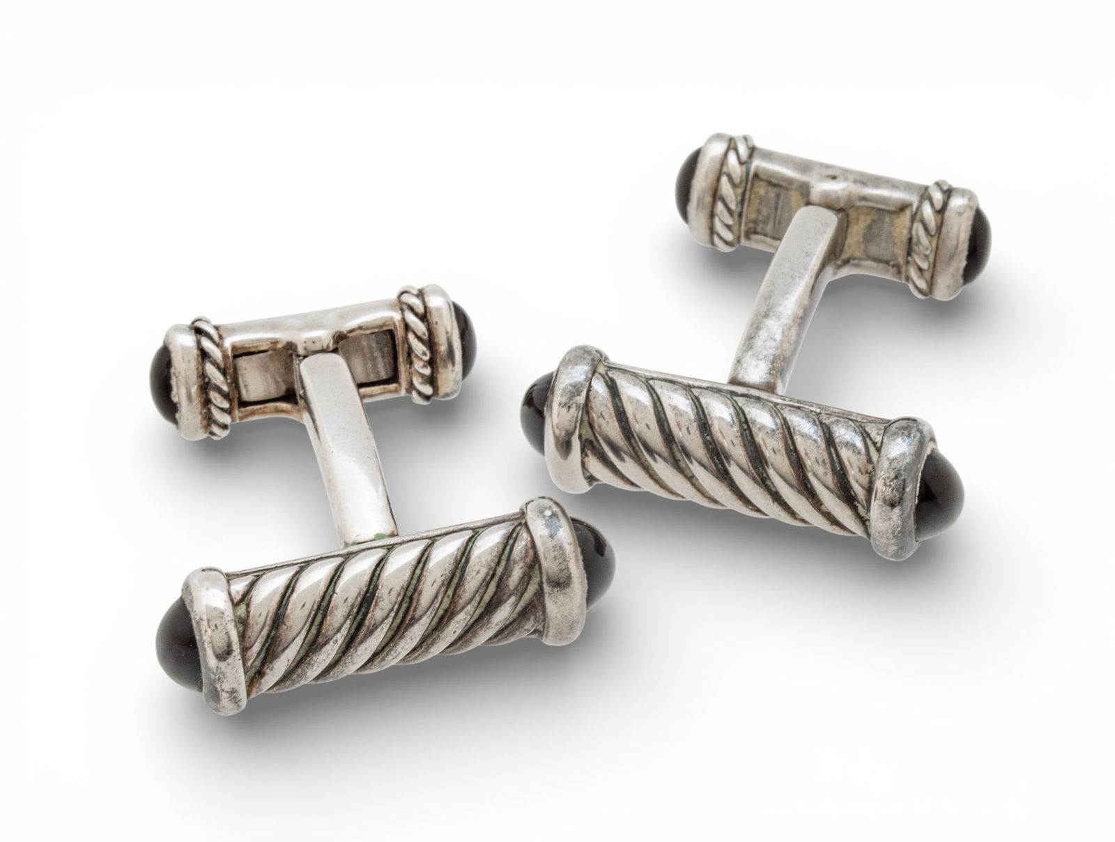 David Yurman Sterling Silver 925 Cuff Links 16 g (1 of 5)