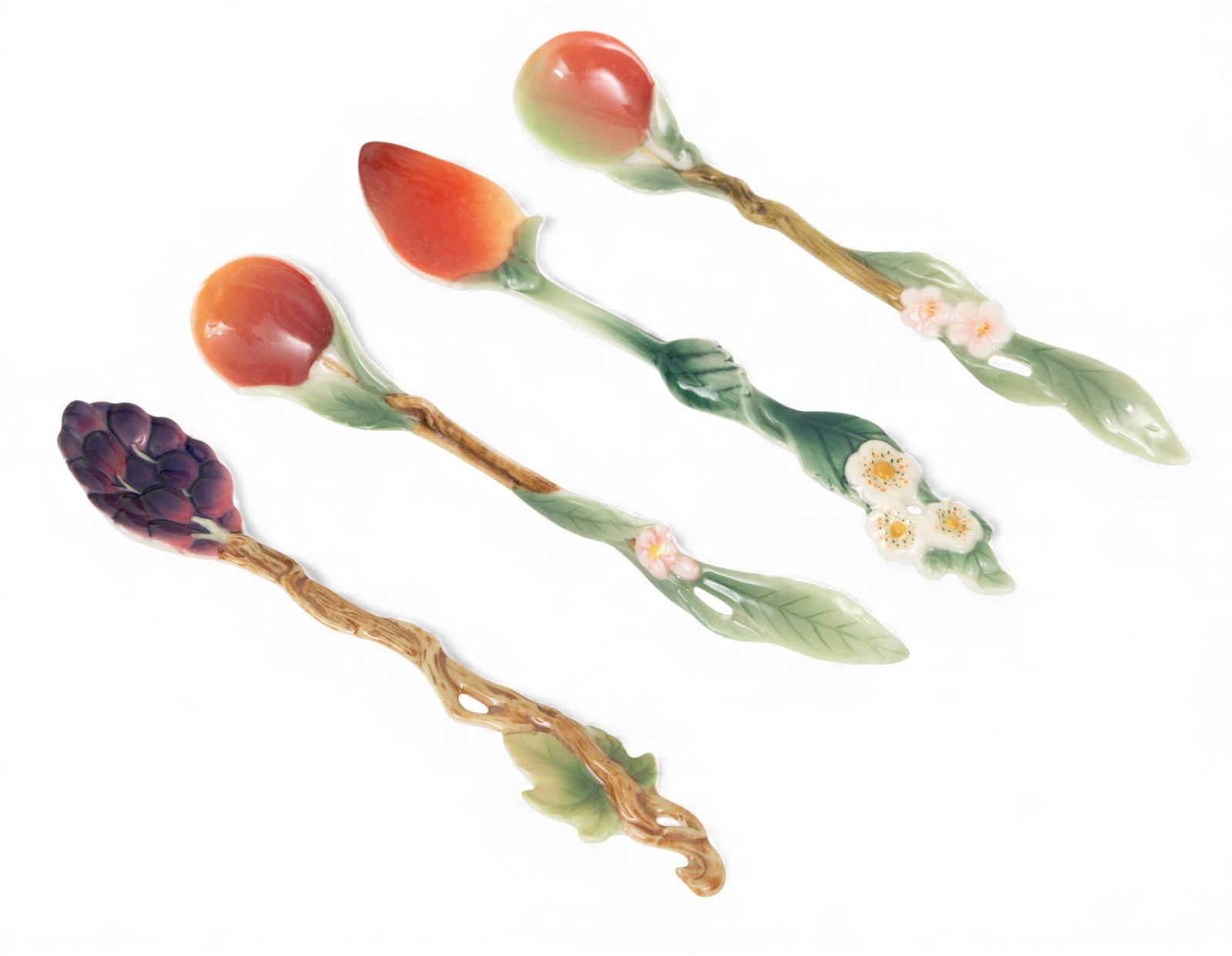 Franz Collection Porcelain Dessert Spoons, Ca. 2008, L 5.5" 4 PCS (1 of 7)