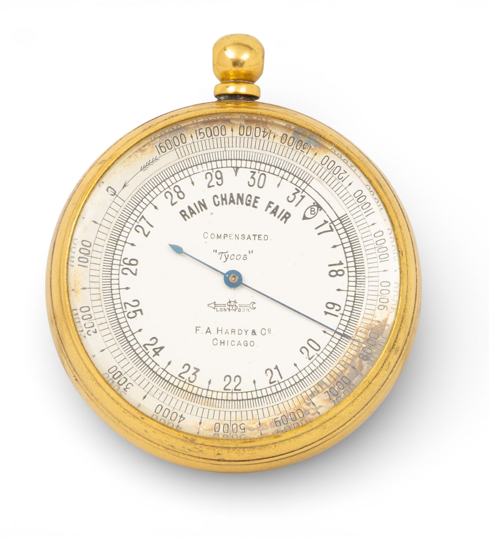 Tycos" Short and Mason Compensated Pocket Barometer 1920, Dia. 2 (1 of 2)