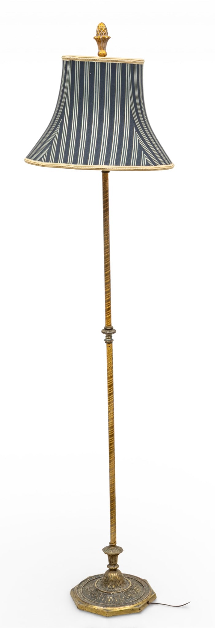 Artistic Brass & Bronze Works Co. NY Art Deco Bronze Floor Lamp, Ca. 1920, H 67" (1 of 5)