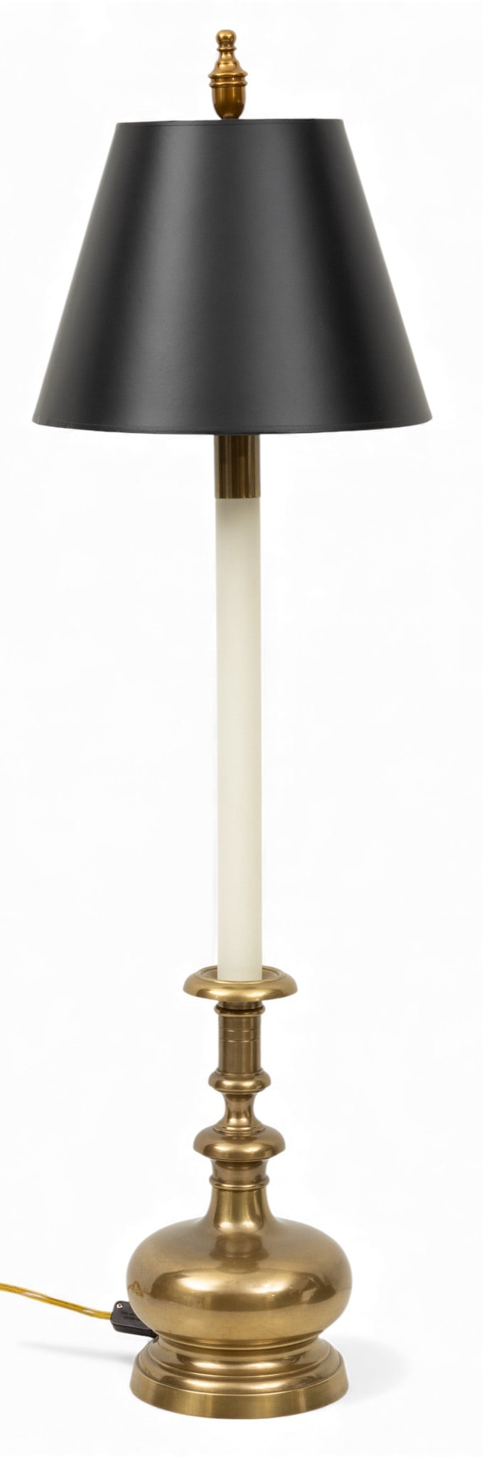 Brass Table Lamp Column Form 1980, H 36" W 6" 1 PC (1 of 3)