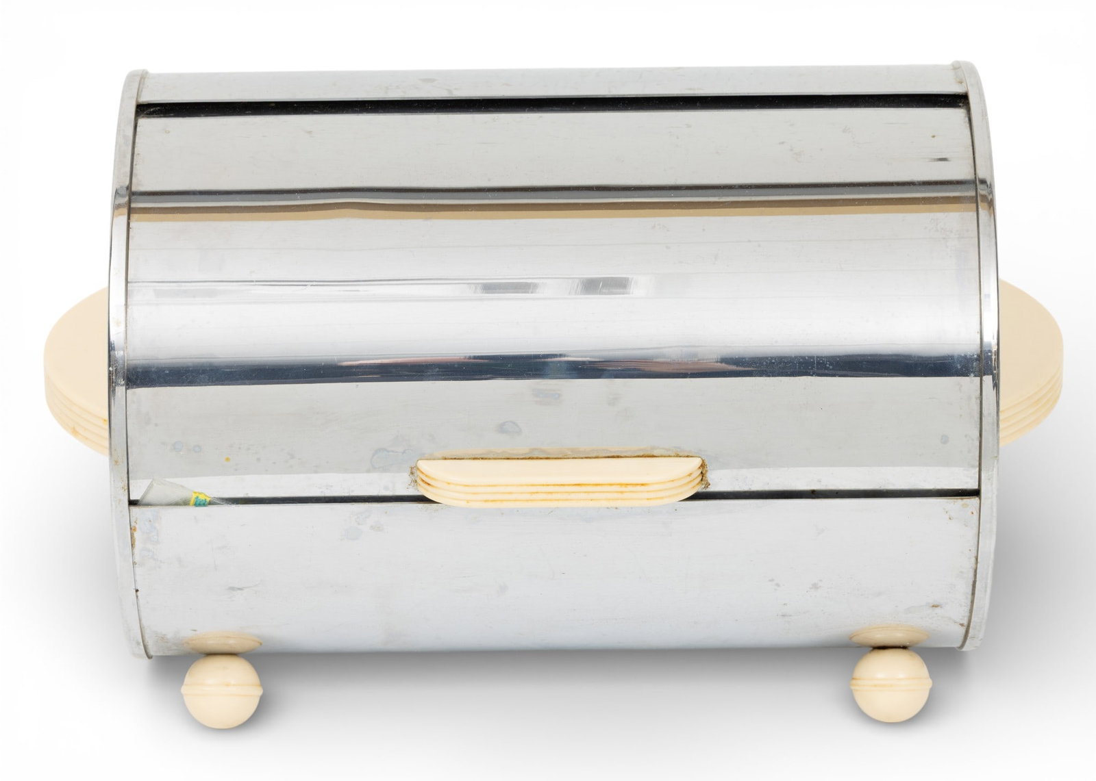 Chase Brass & Copper Co. (American) Art Deco Stainless Steel Bread Warmer, Ca. 1930's, H 7.5" W 12" (1 of 5)