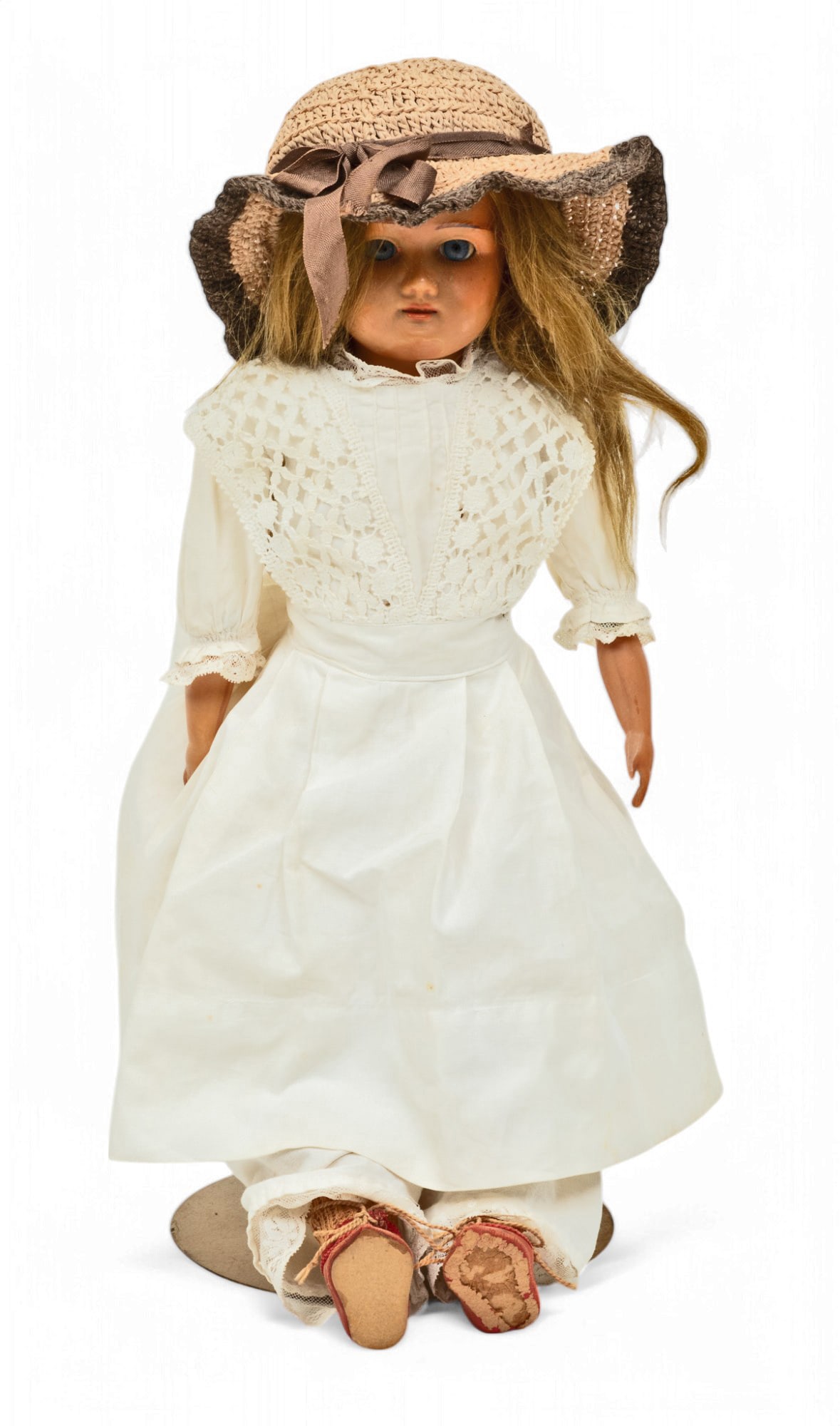 Colombia (Germany) Doll, Kid Jointed Body by Armand Marseille 1940, H 16'' (1 of 9)