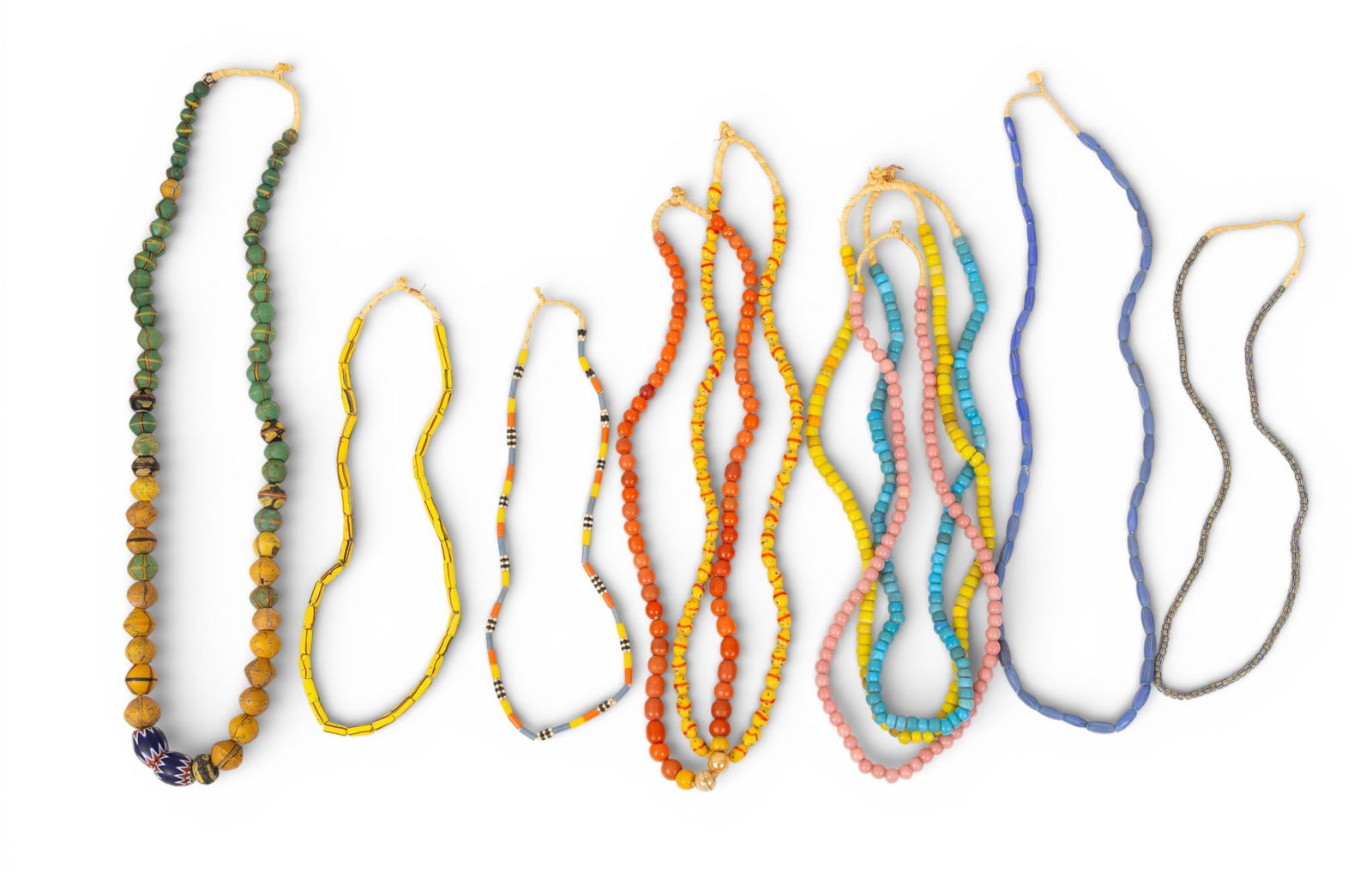Ten African Trade Bead Necklaces 10 PCS (1 of 7)
