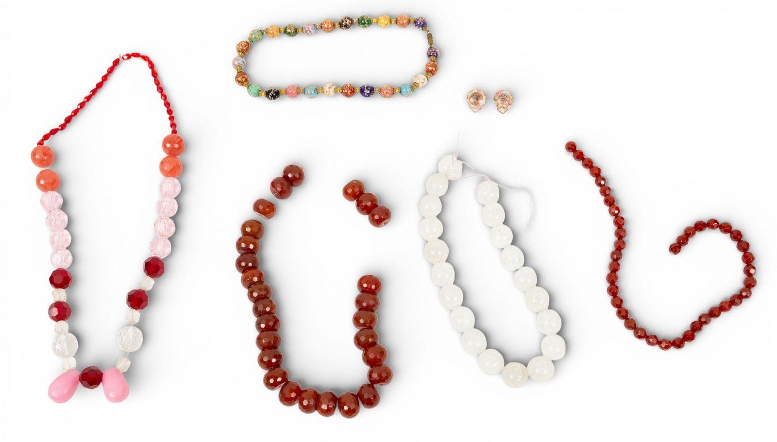 African Trade Bead Necklaces 7 PCS (1 of 5)