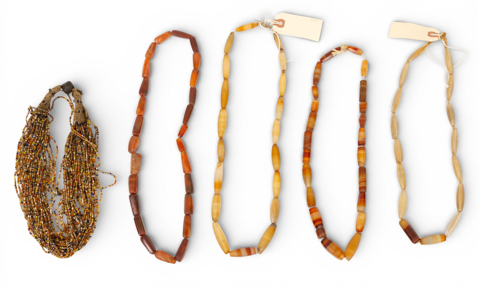 Five African Trade Bead Necklaces 5 PCS (1 of 7)