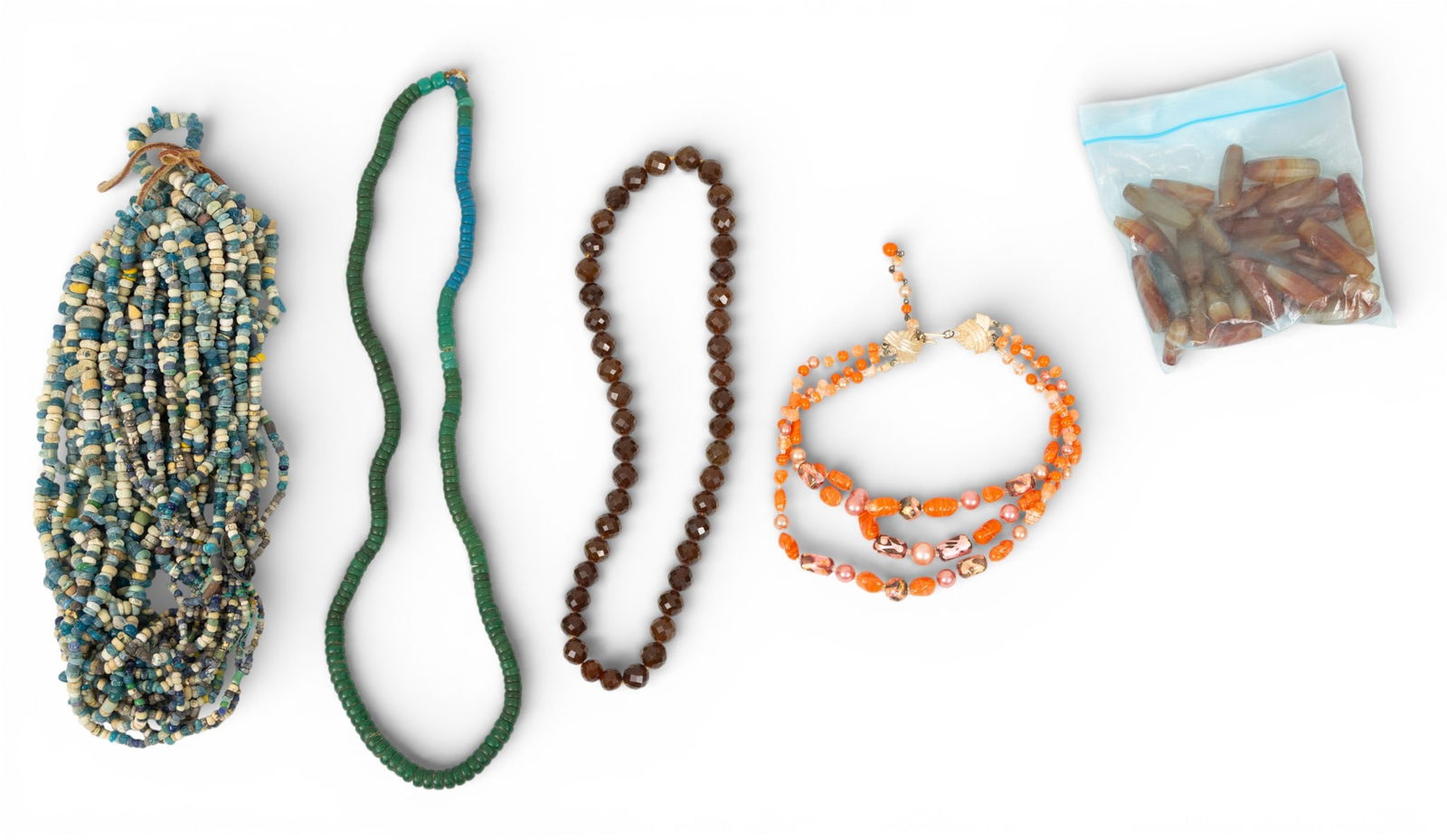 Four African Trade Bead Necklaces (1 of 8)