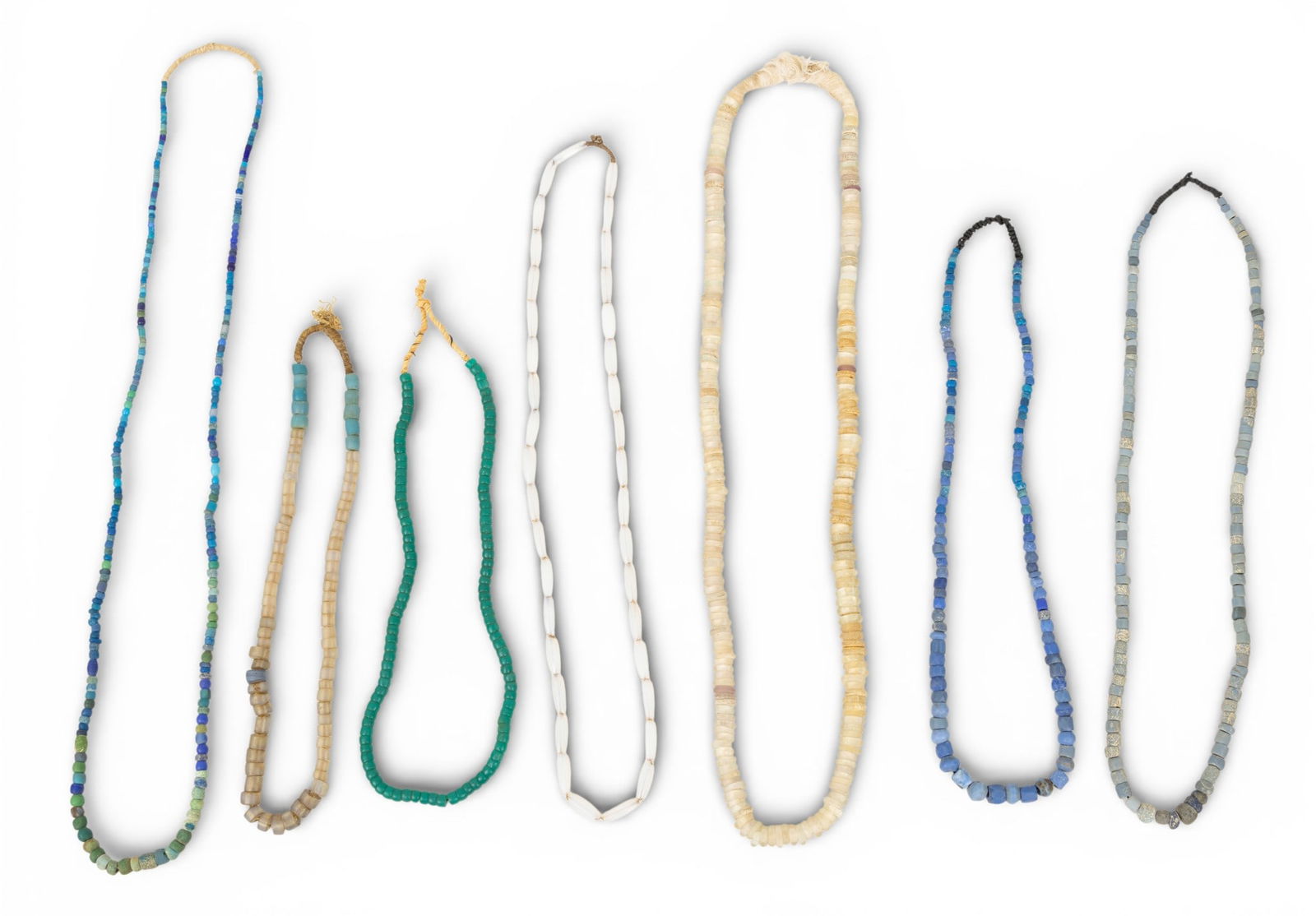 Seven African Trade Bead Necklaces (1 of 6)
