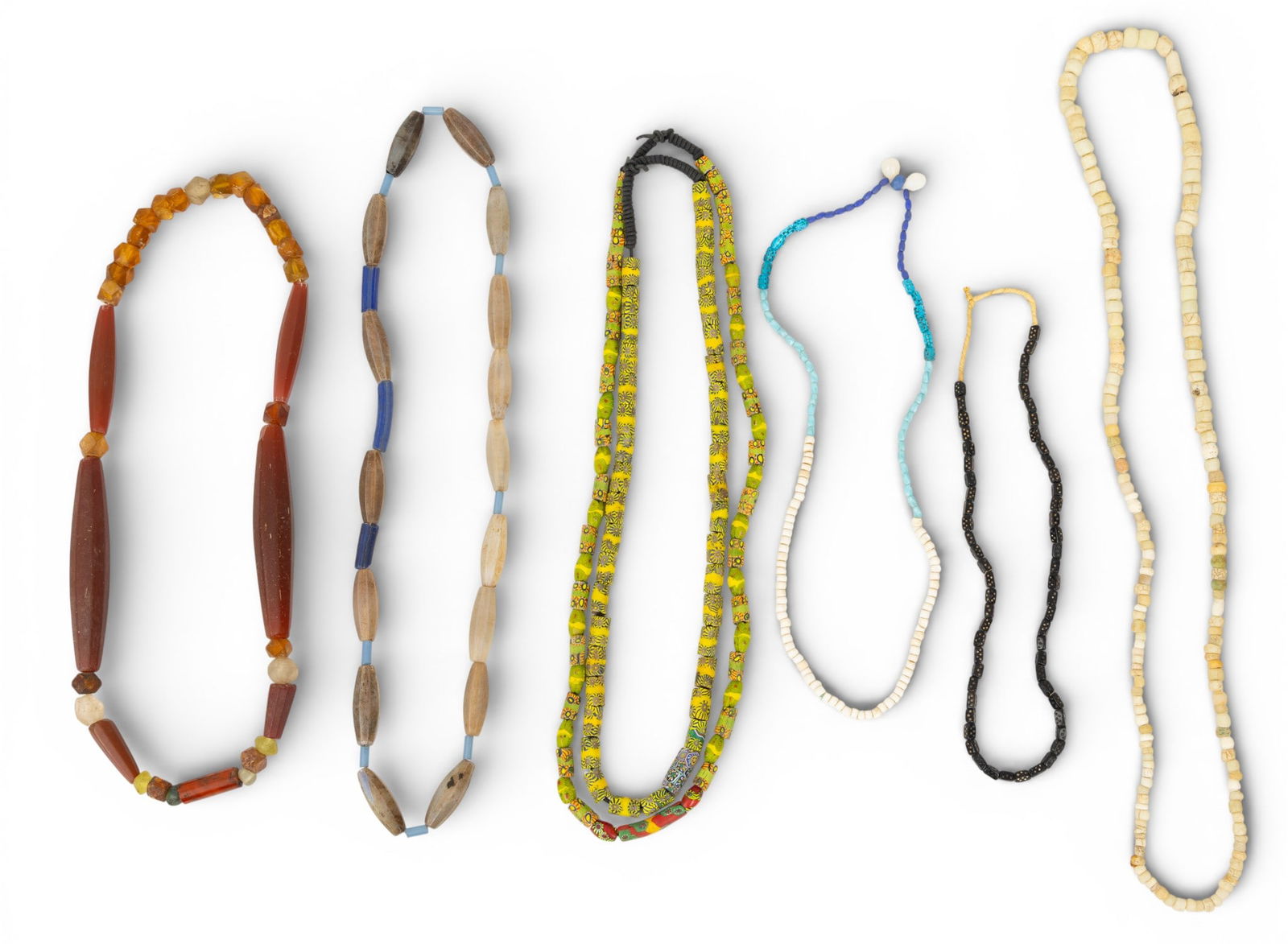 Seven African Trade Bead Necklaces 7 PCS (1 of 9)