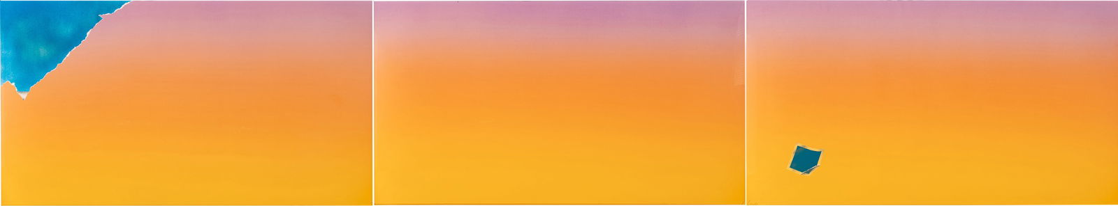 Joe Goode (American, 1937-2025) Lithograph and Screenprint in Colors on Roll Rives Tryptich (as (1 of 8)