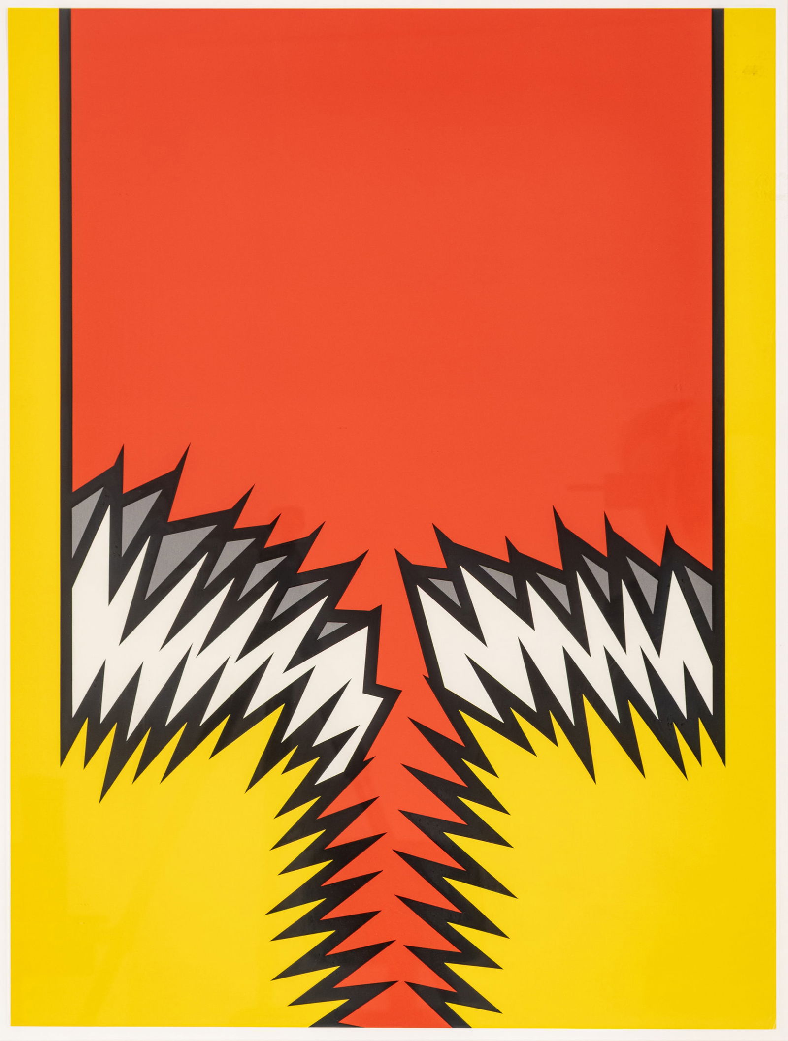 Nicholas Krushenick (American, 1929-1999) Screenprint in Colors on Wove Paper 1971, 'Untitled, from (1 of 7)