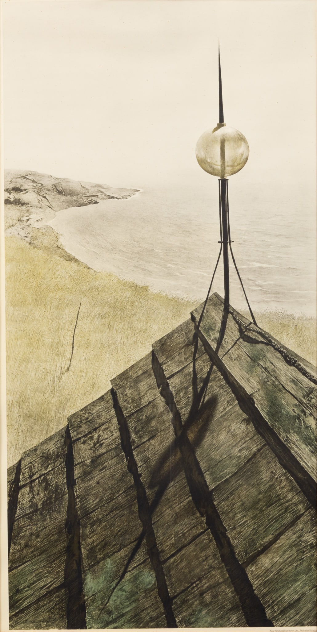 Andrew Wyeth (American, 1917-2009) Collotype Print on Paper, 1971, 'Northern Point', H 35" W 17.5" (1 of 5)