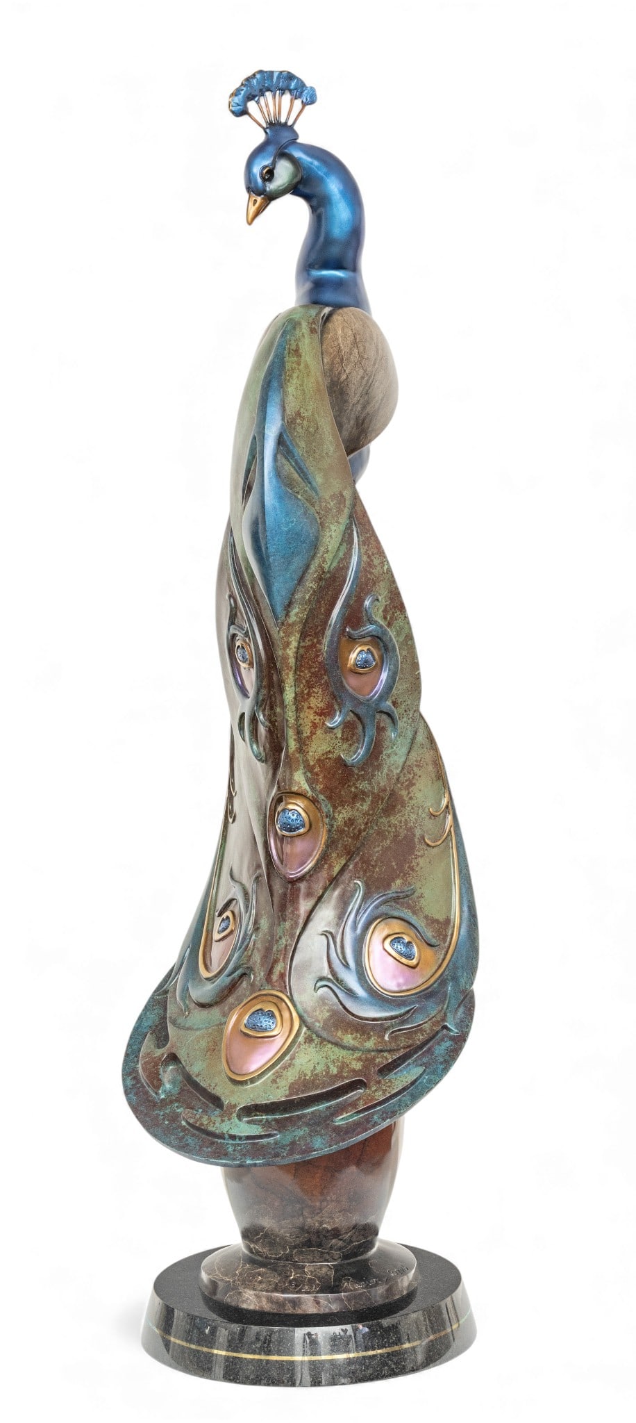 Jason Napier (American, B. 1973) Polychrome Bronze Sculpture 2013, 'His Majesty', SN: #3/21, H 41" W (1 of 13)
